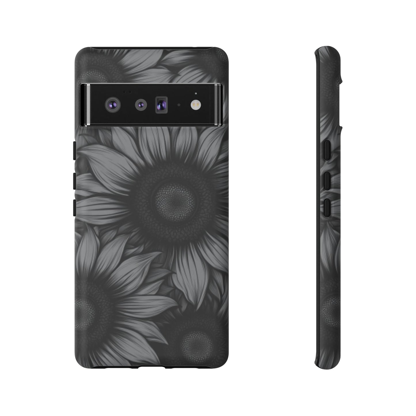 Sunflower Phone Case - Dark Gothic Floral Phone Cases - Phone 16 15 14 13 12 11, Samsung Galaxy & Google Pixel Phone Covers