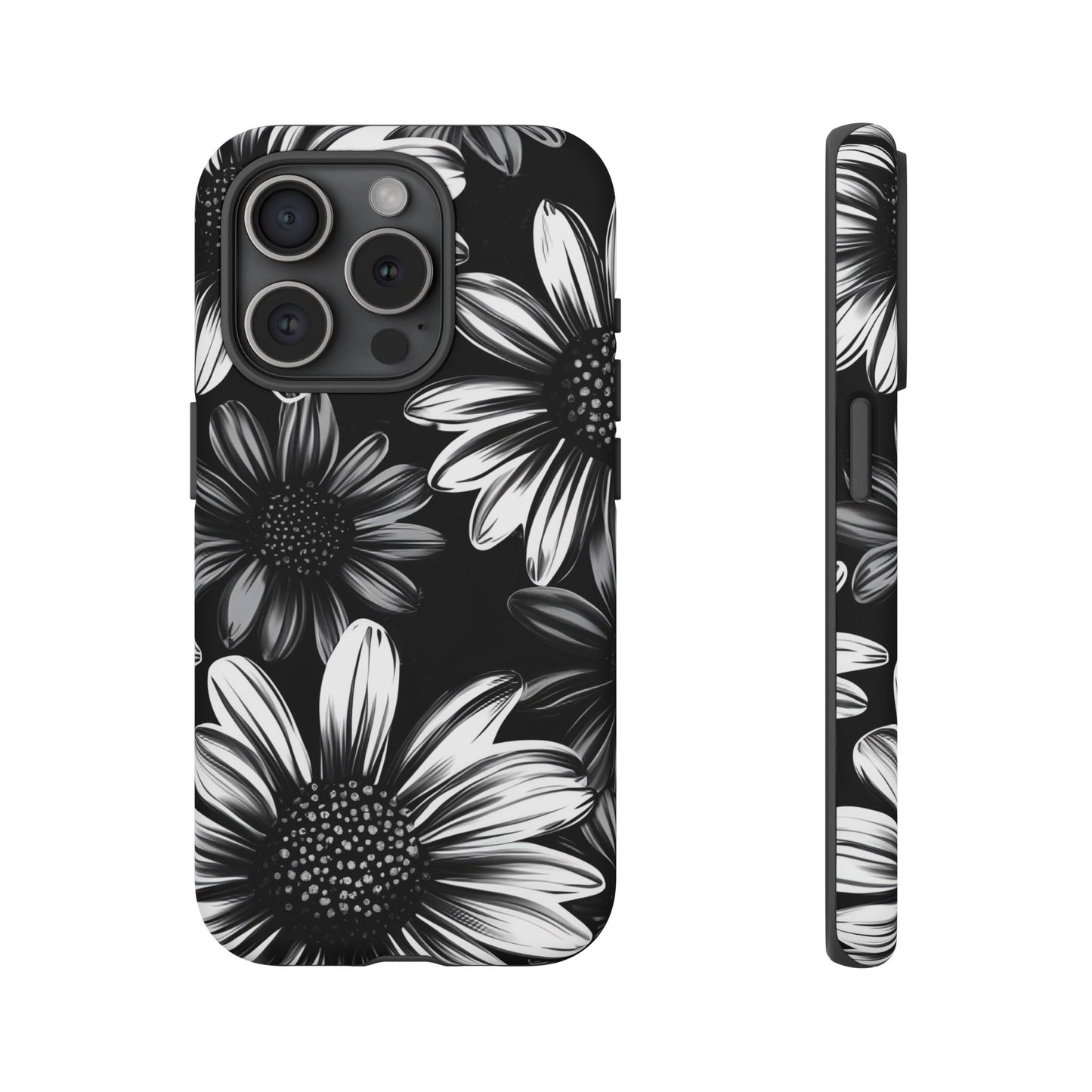 Daisy Phone Case - Dark Gothic Flower Phone Cases for iPhone 16 15 14 13 12 11, Samsung Galaxy & Google Pixel