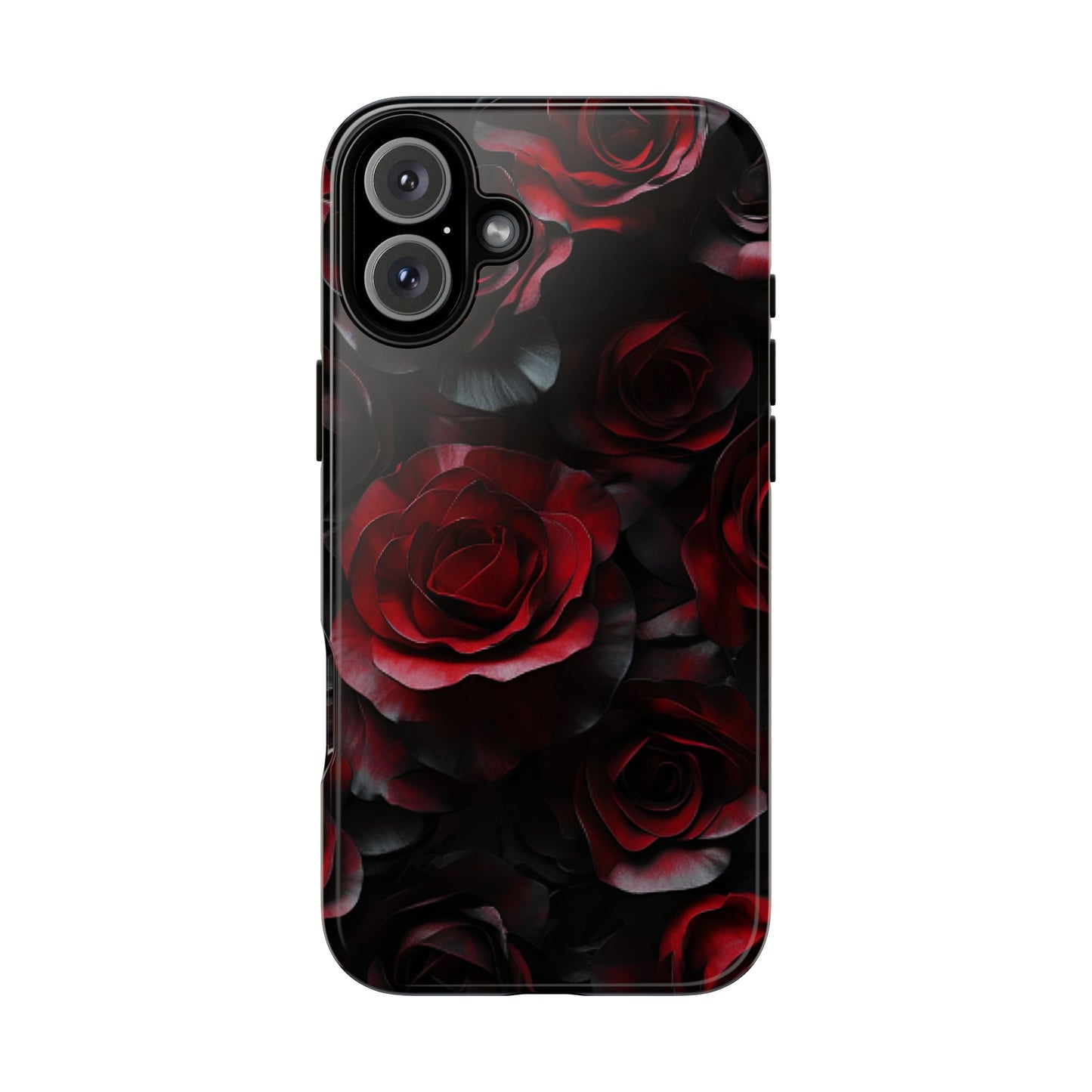 Dark Rose Flower Phone Case - Gothic Floral Phone Cases for iPhone 16 15 14 13 12 11, Samsung Galaxy & Google Pixel