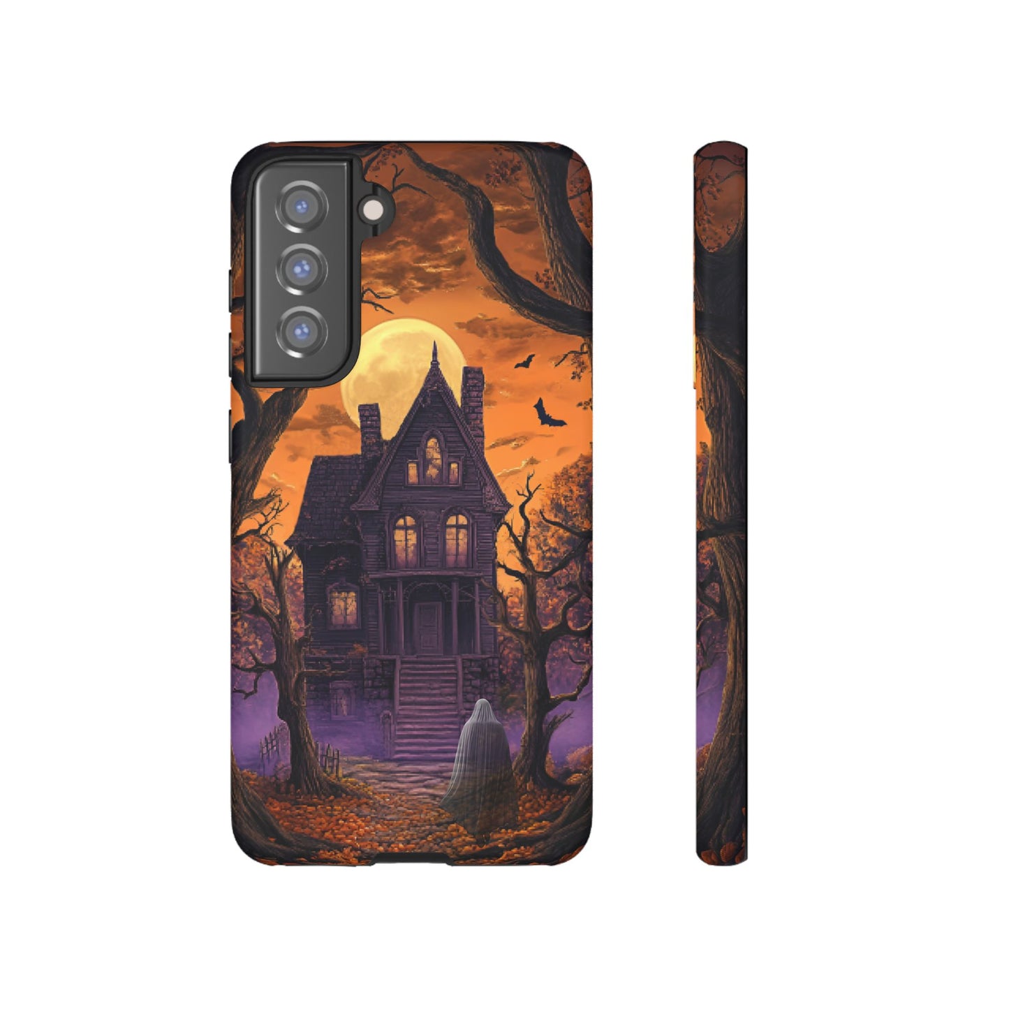 Halloween Haunted Mansion and Ghost Phone Case - Spooky Season Phone Cases - iPhone 16 15 14 13 12 11, Samsung Galaxy & Google Pixel Phone Covers