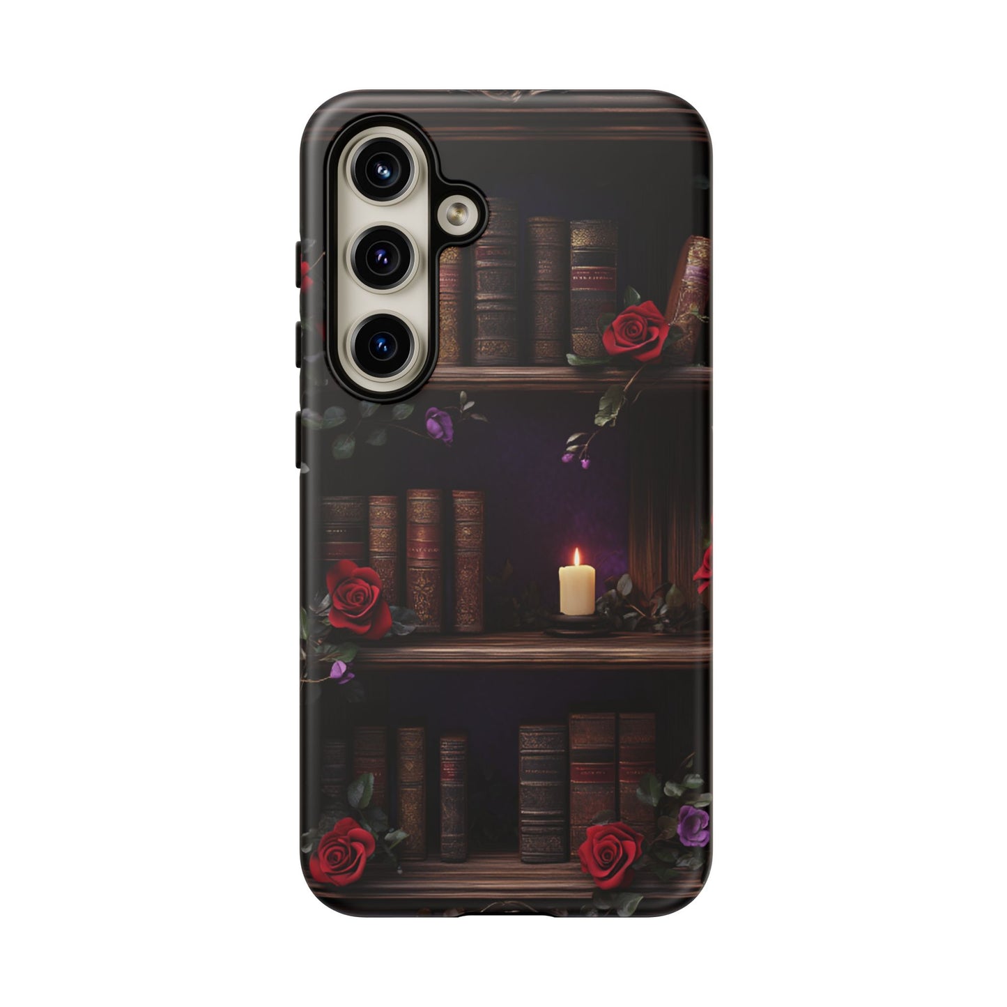 Vintage Books Phone Case - Goth Dark Academia Library Phone Cases for iPhone 16 15 14 13 12 11, Samsung Galaxy & Google Pixel