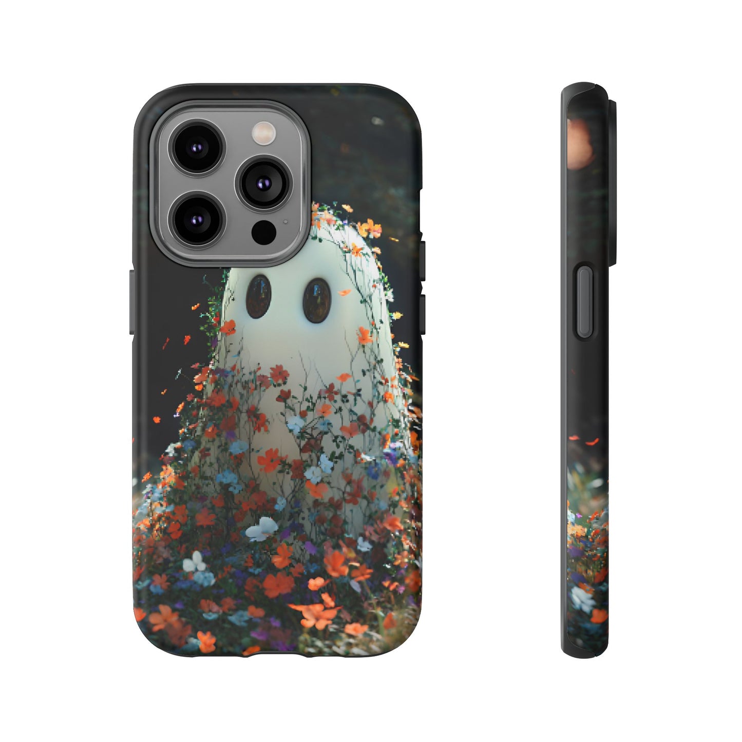 Floral Ghost Phone Case - iPhone 16 15 14 13 12 11, Samsung Galaxy & Google Pixel Phone Covers