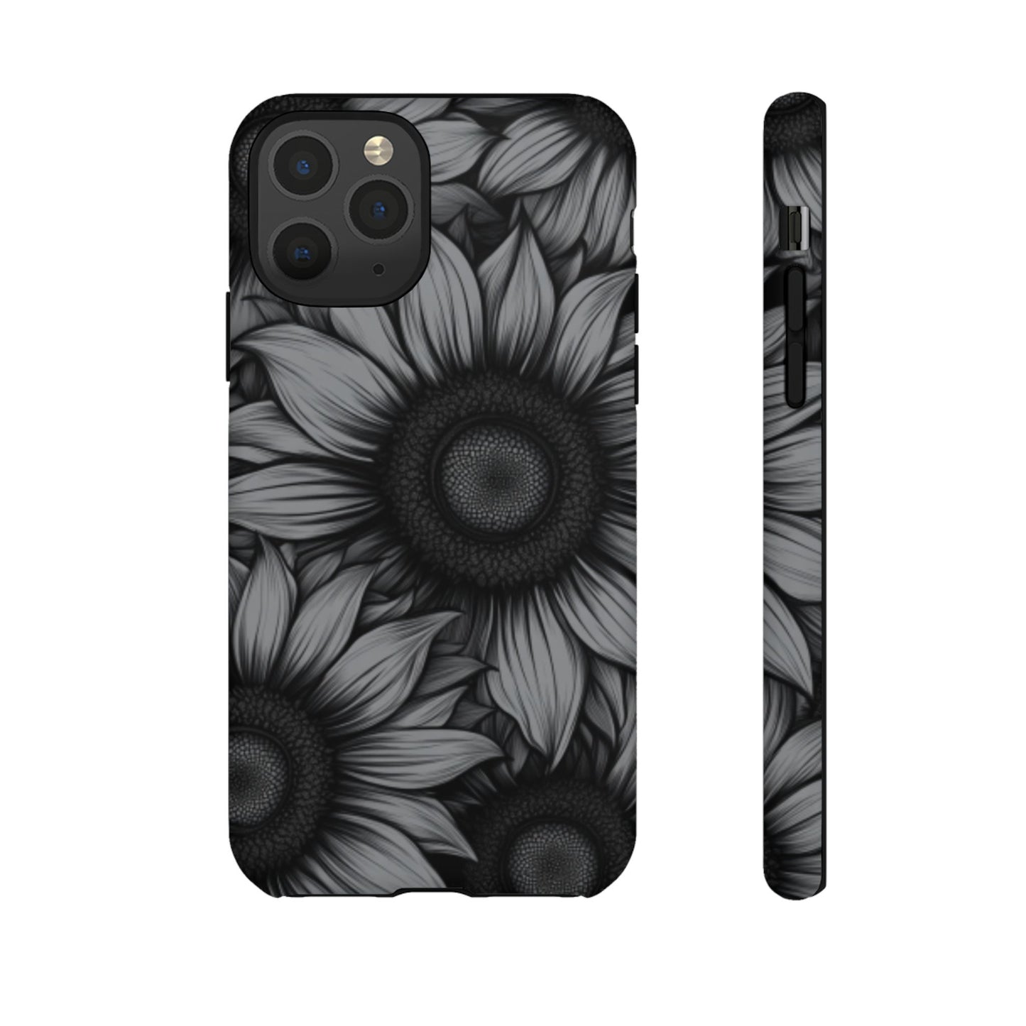 Sunflower Phone Case - Dark Gothic Floral Phone Cases for Phone 16 15 14 13 12 11, Samsung Galaxy & Google Pixel