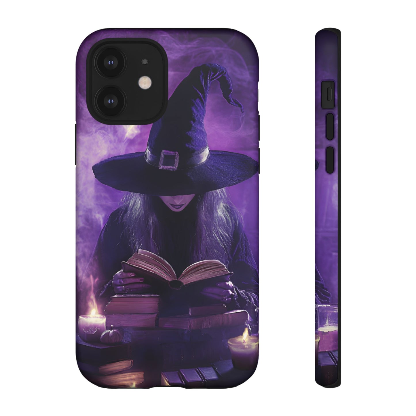 Witch Reading Book Phone Case - Witchy  Halloween Phone Cases - iPhone 16 15 14 13 12 11, Samsung Galaxy & Google Pixel Phone Covers