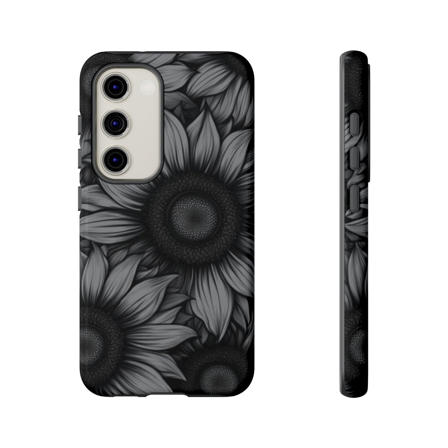 Sunflower Phone Case - Dark Gothic Floral Phone Cases - Phone 16 15 14 13 12 11, Samsung Galaxy & Google Pixel Phone Covers