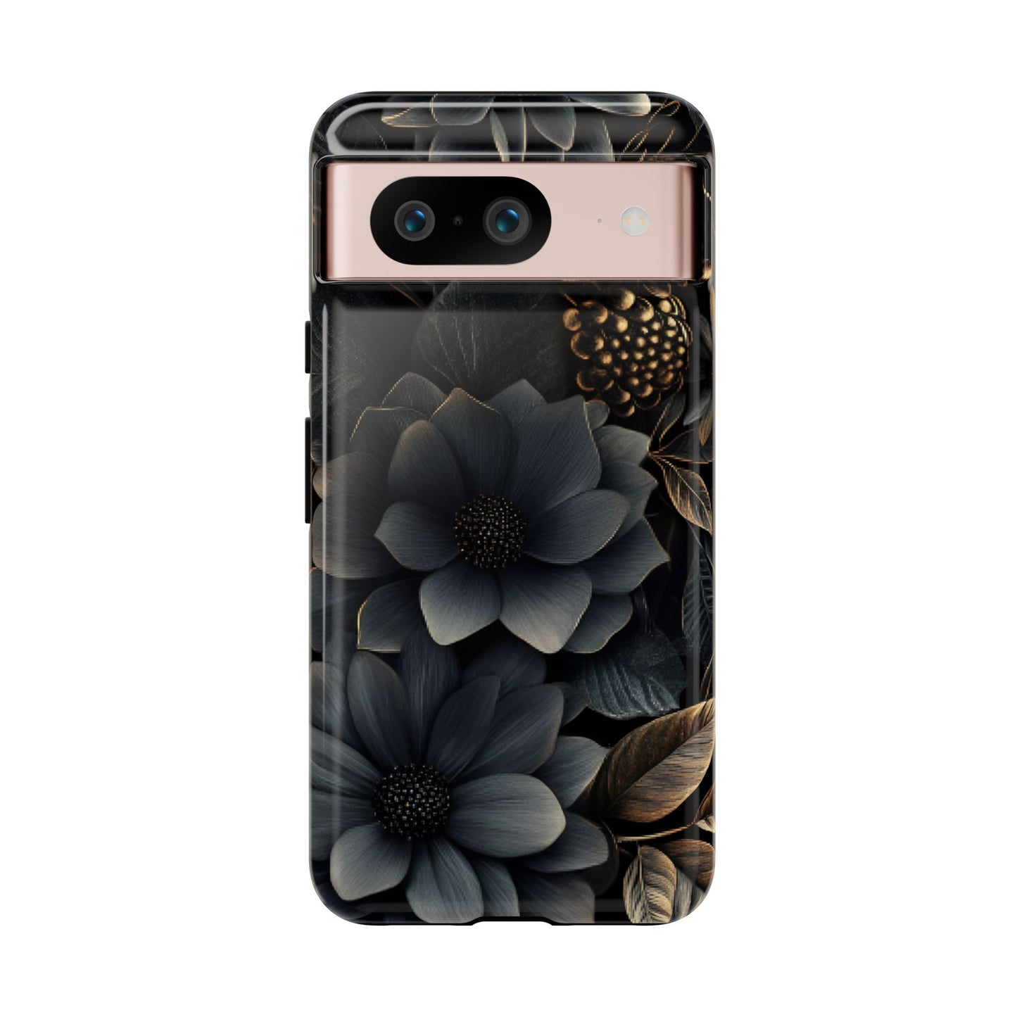 Dark Flower Phone Case - iPhone 16 15 14 13 12 11, Samsung Galaxy & Google Pixel Phone Covers