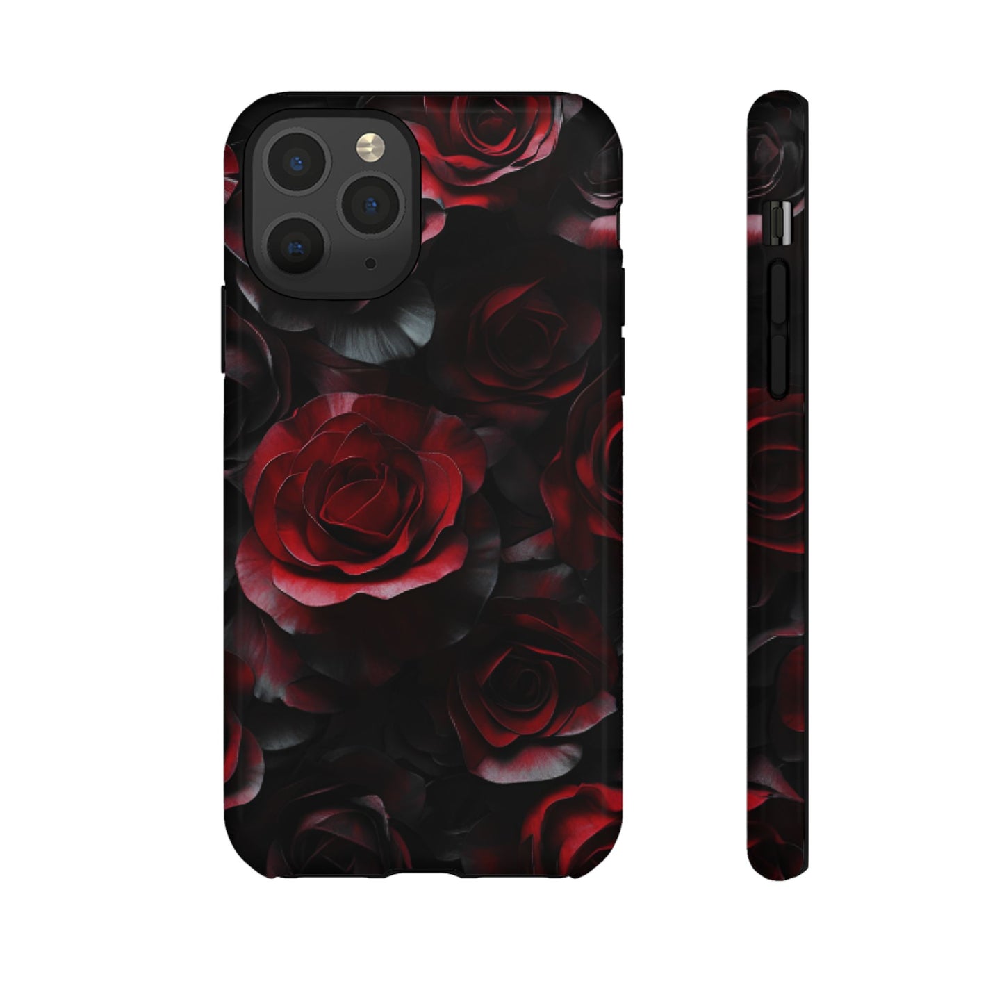 Dark Rose Flower Phone Case - Gothic Floral Phone Cases - iPhone 16 15 14 13 12 11, Samsung Galaxy & Google Pixel Phone Covers