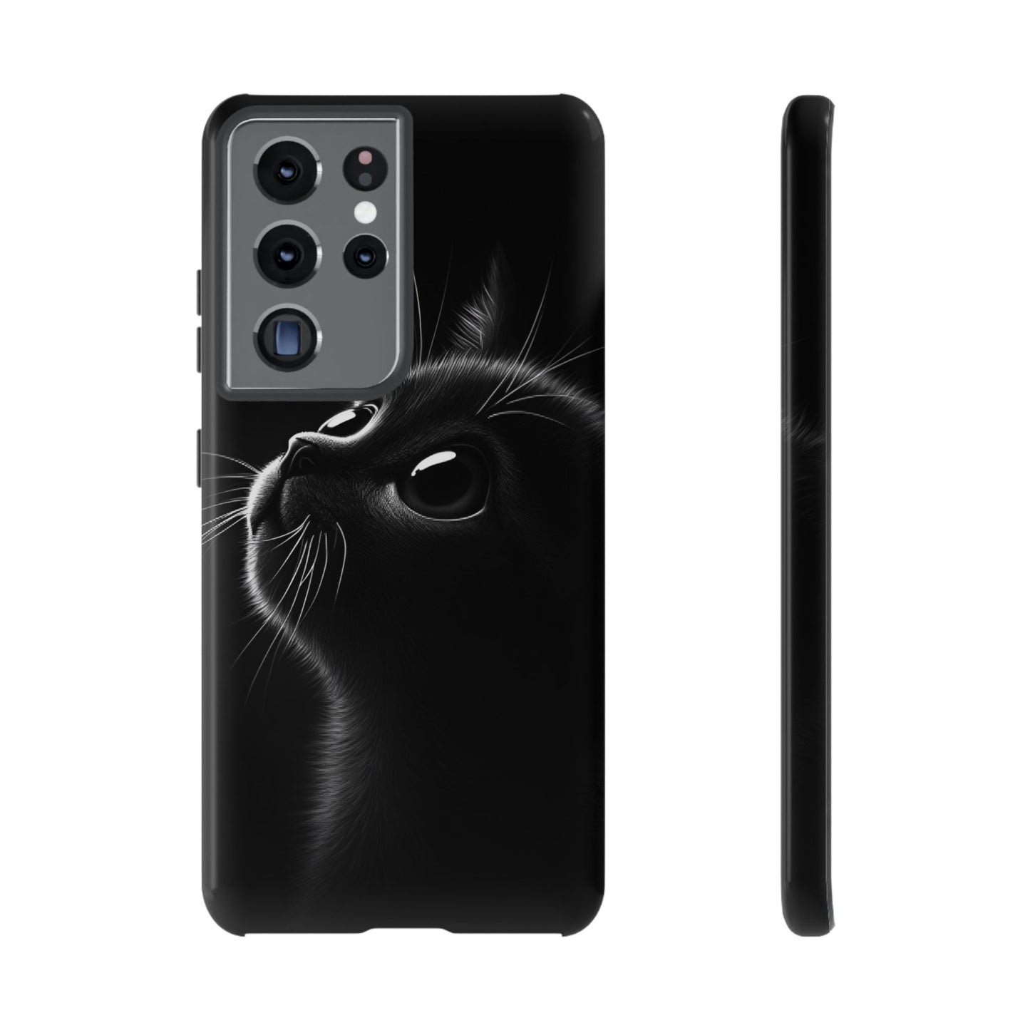 Cute Black Cat Phone Case - Cat Lover Phone Cases for iPhone 16 15 14 13 12 11, Samsung Galaxy & Google Pixel