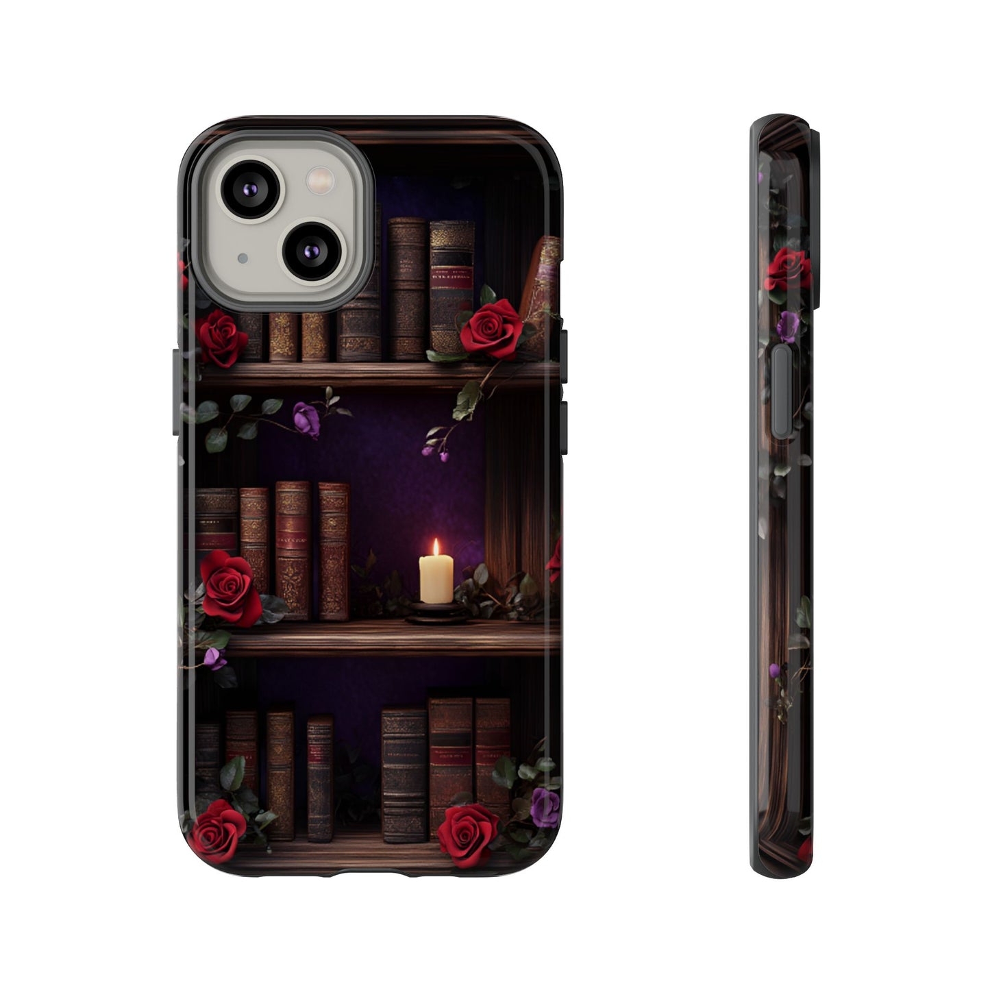 Vintage Books Phone Case - Goth Dark Academia Library Phone Cases for iPhone 16 15 14 13 12 11, Samsung Galaxy & Google Pixel