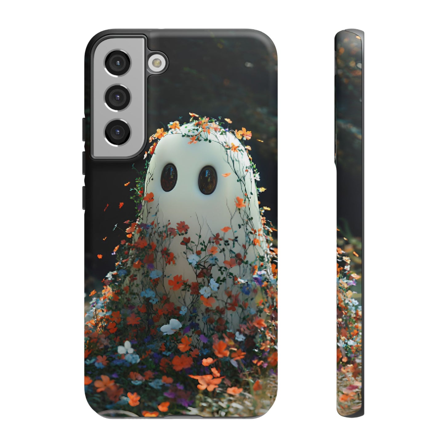 Floral Ghost Phone Case - iPhone 16 15 14 13 12 11, Samsung Galaxy & Google Pixel Phone Covers