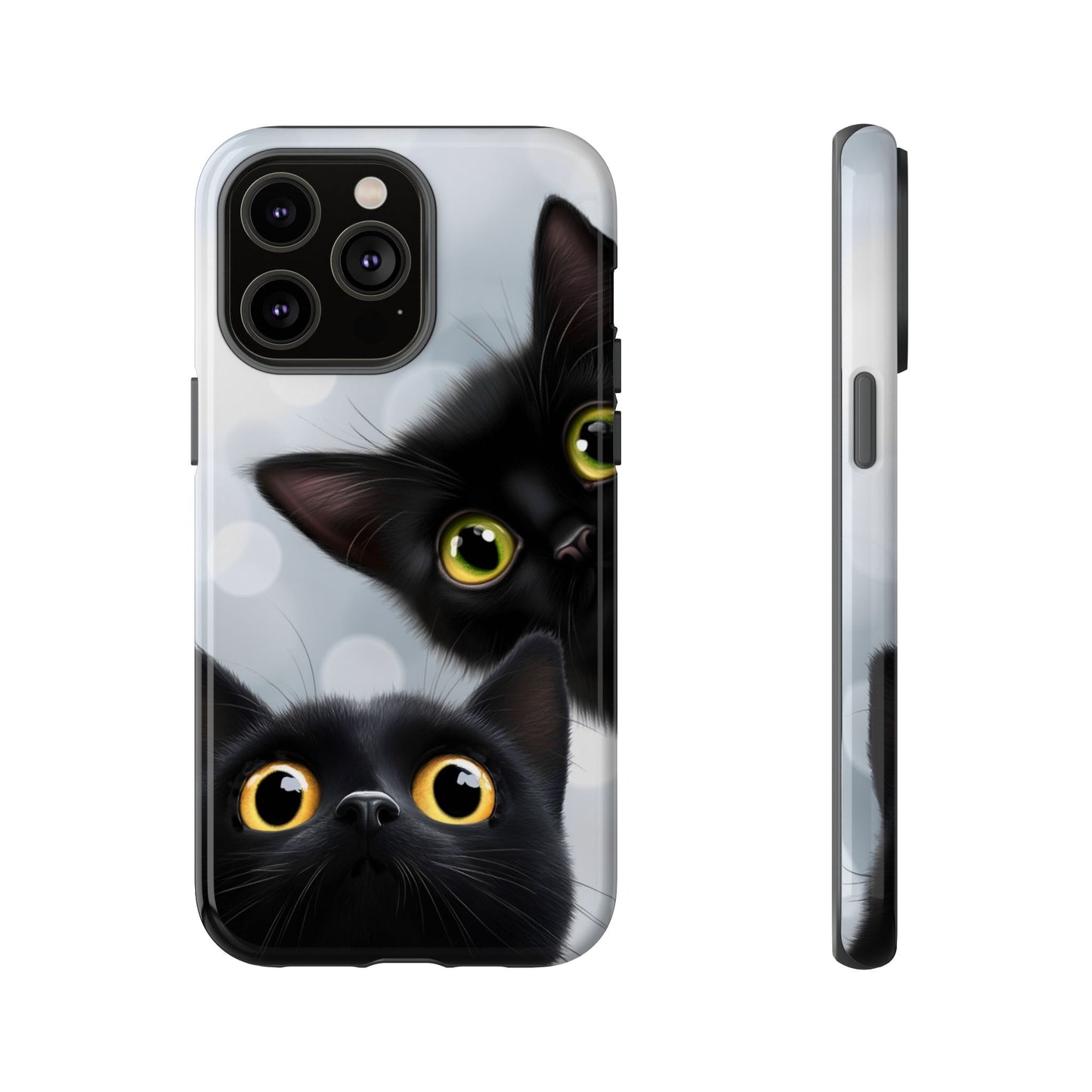 Cat Phone Case - Cute Black Cats Phone Cases - iPhone 16 15 14 13 12 11, Samsung Galaxy & Google Pixel Phone Covers