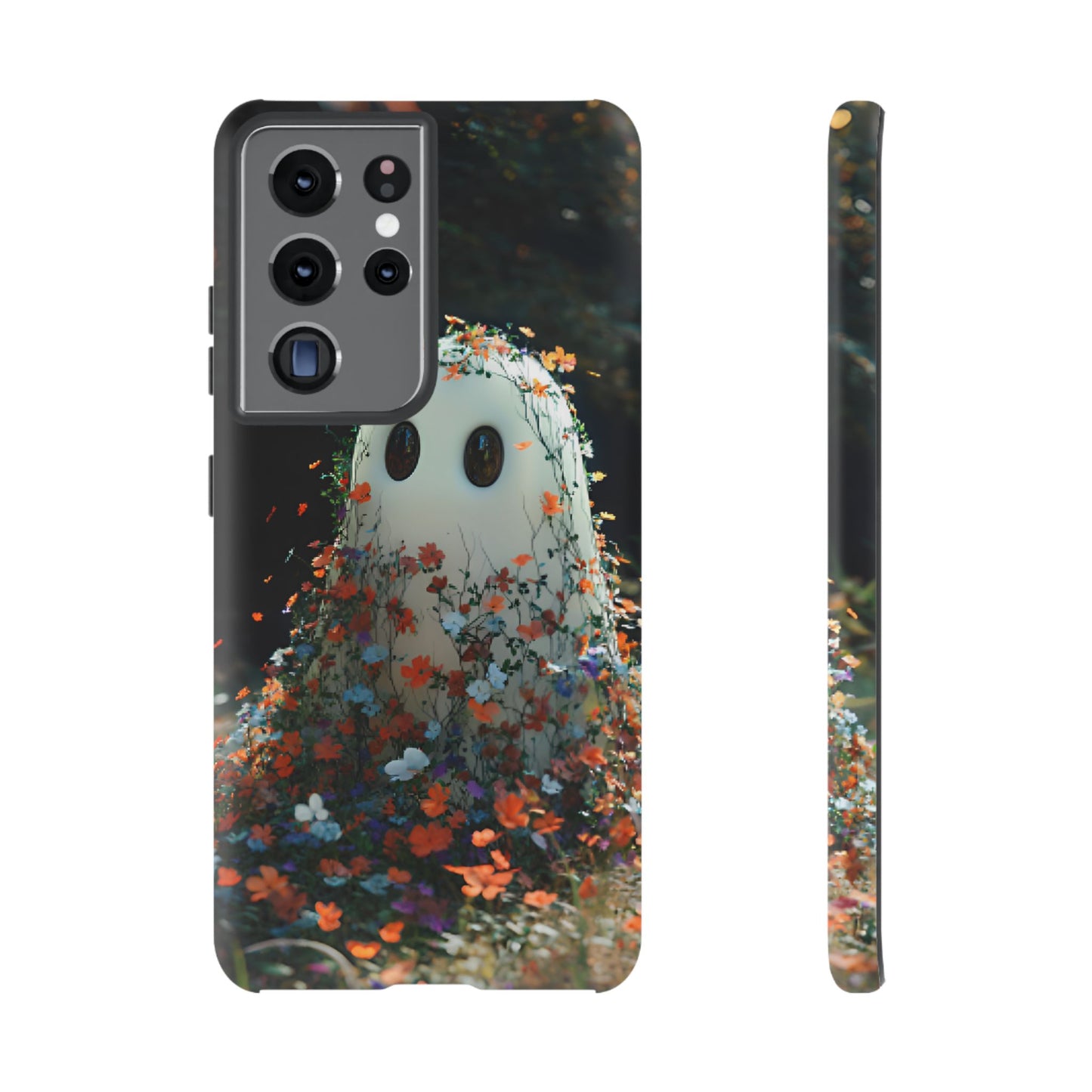 Floral Ghost Phone Case - iPhone 16 15 14 13 12 11, Samsung Galaxy & Google Pixel Phone Covers