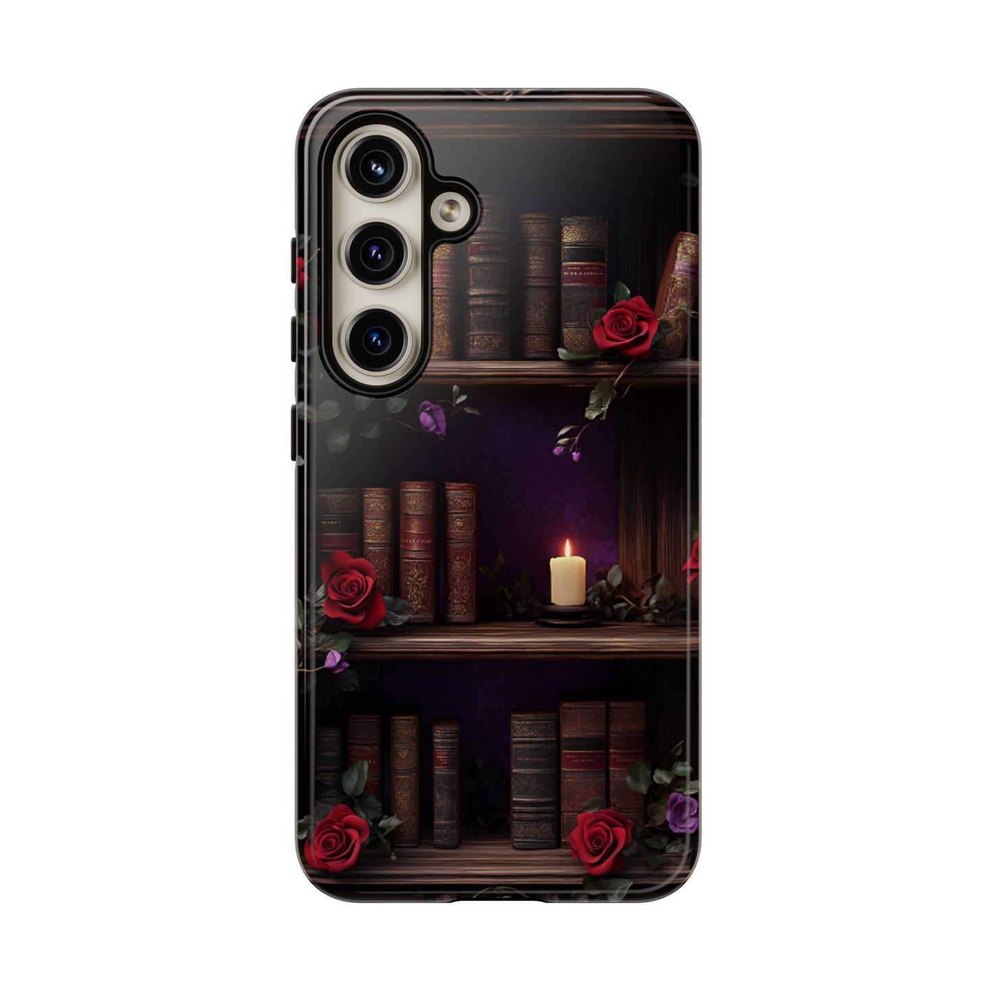 Vintage Books Phone Case - Goth Dark Academia Library Phone Cases for iPhone 16 15 14 13 12 11, Samsung Galaxy & Google Pixel