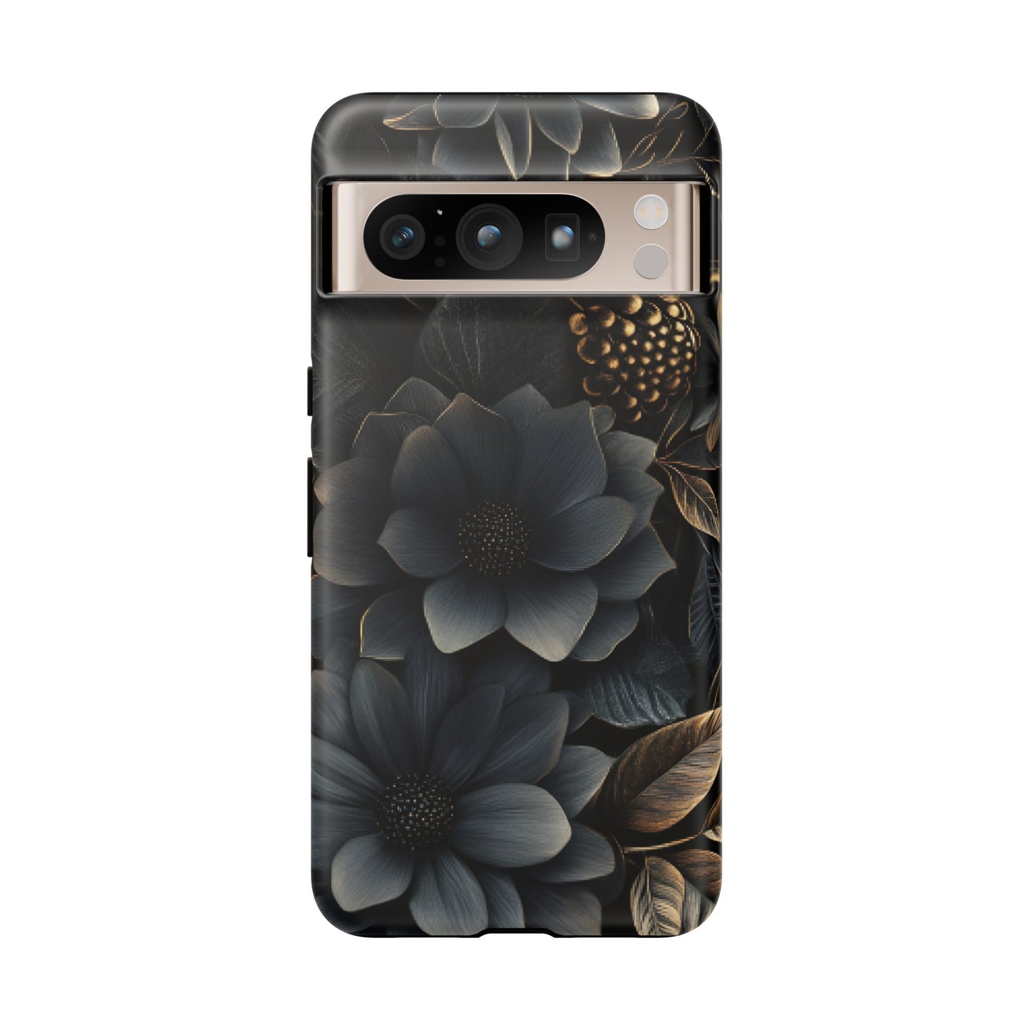 Dark Flower Phone Case - iPhone 16 15 14 13 12 11, Samsung Galaxy & Google Pixel Phone Covers