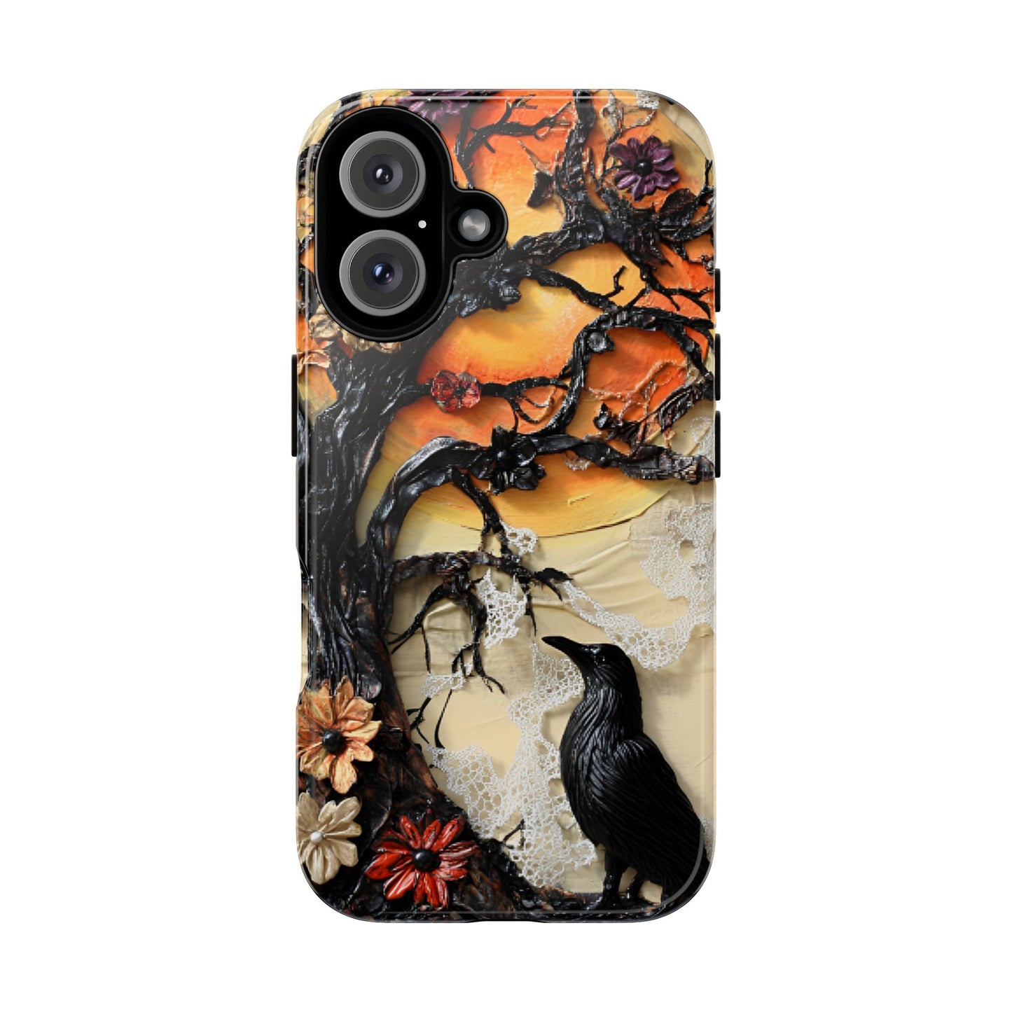 Gothic Raven Phone Case - Fantasy Goth Phone Cases for iPhone 16 15 14 13 12 11, Samsung Galaxy & Google Pixel