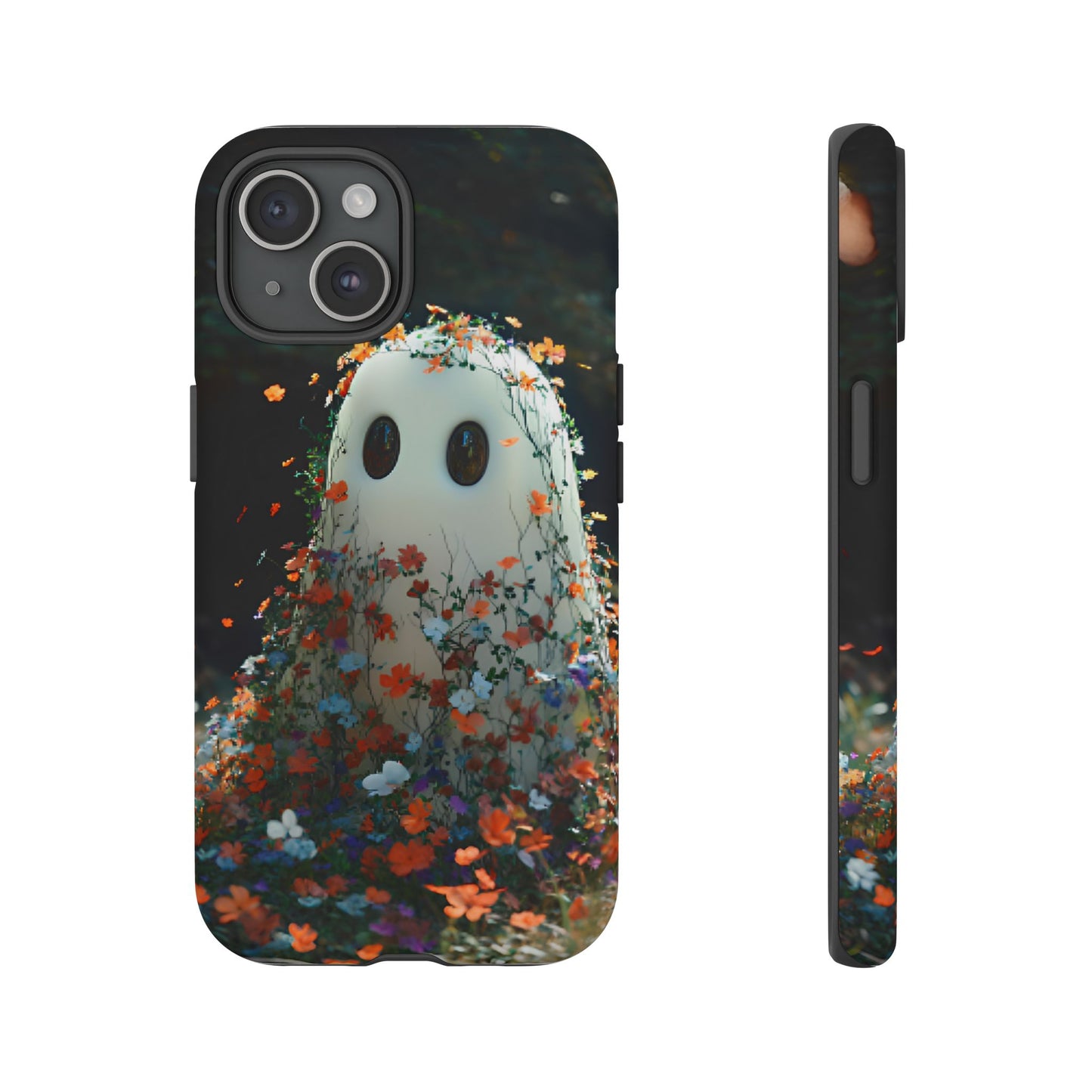 Floral Ghost Phone Case - iPhone 16 15 14 13 12 11, Samsung Galaxy & Google Pixel Phone Covers