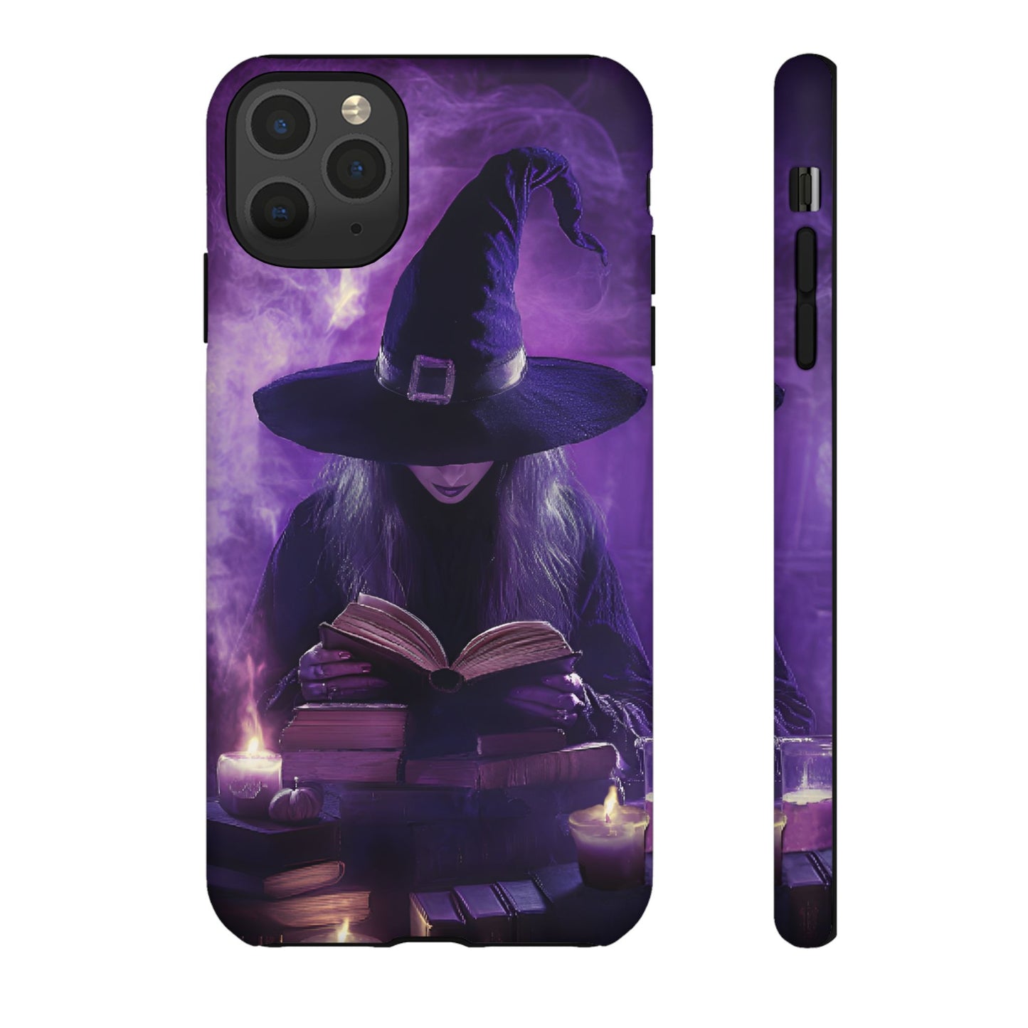 Witch Reading Book Phone Case - Witchy  Halloween Phone Cases for iPhone 16 15 14 13 12 11, Samsung Galaxy & Google Pixel