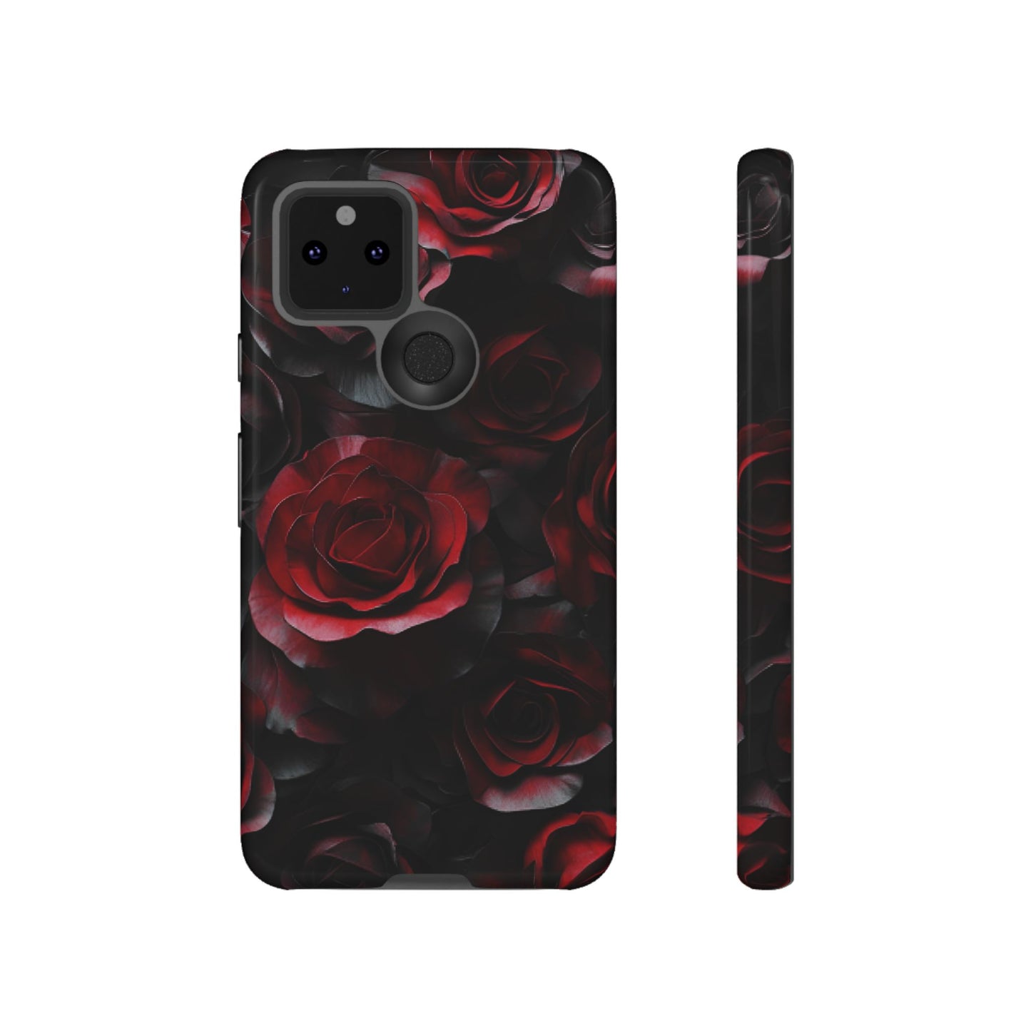 Dark Rose Flower Phone Case - Gothic Floral Phone Cases for iPhone 16 15 14 13 12 11, Samsung Galaxy & Google Pixel