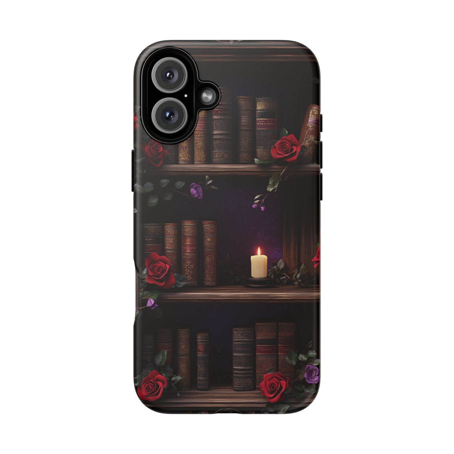 Vintage Books Phone Case - Goth Dark Academia Library Phone Cases for iPhone 16 15 14 13 12 11, Samsung Galaxy & Google Pixel