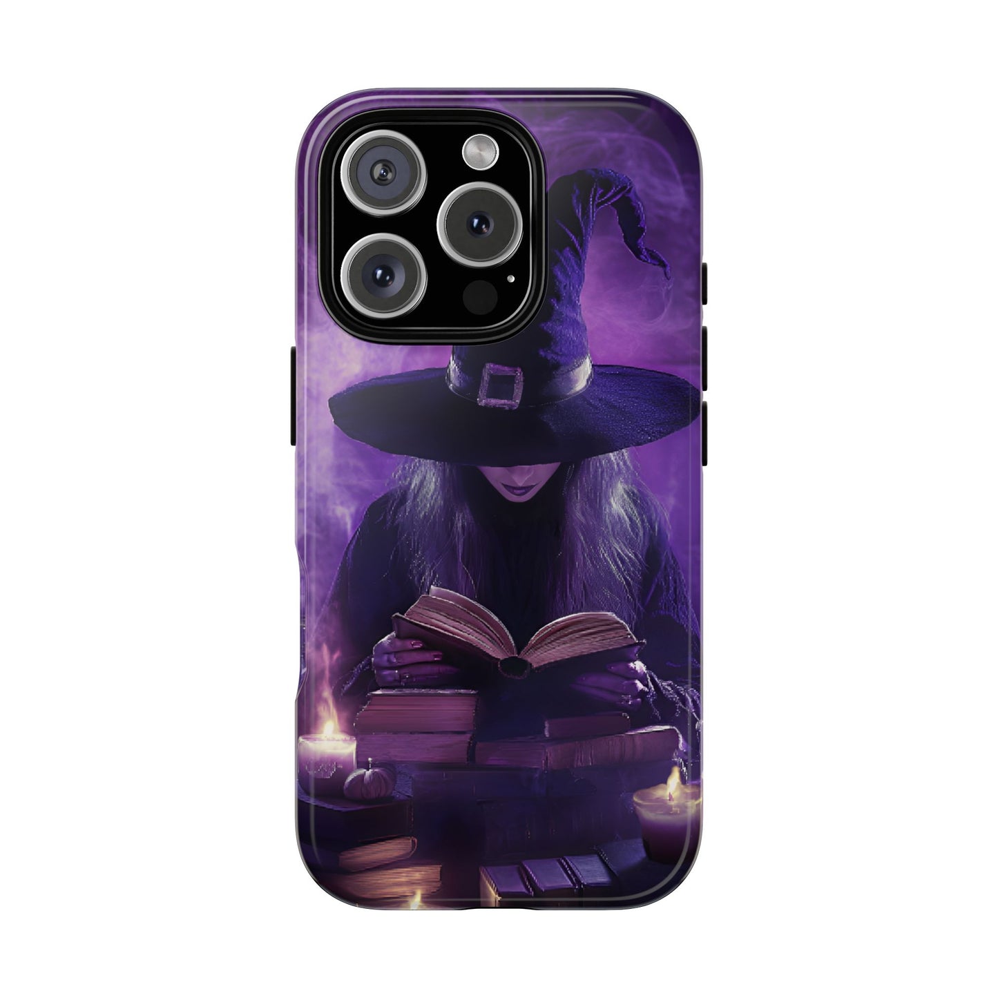 Witch Reading Book Phone Case - Witchy  Halloween Phone Cases - iPhone 16 15 14 13 12 11, Samsung Galaxy & Google Pixel Phone Covers