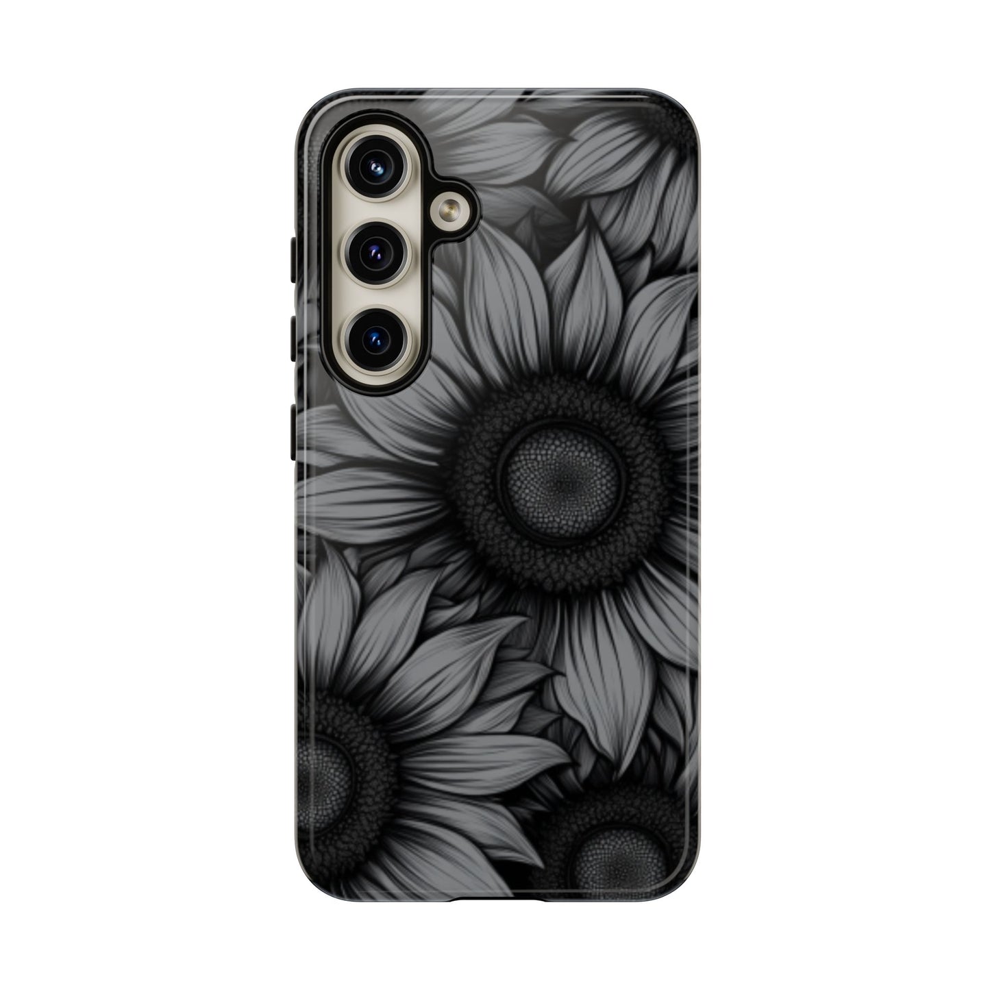 Sunflower Phone Case - Dark Gothic Floral Phone Cases - Phone 16 15 14 13 12 11, Samsung Galaxy & Google Pixel Phone Covers