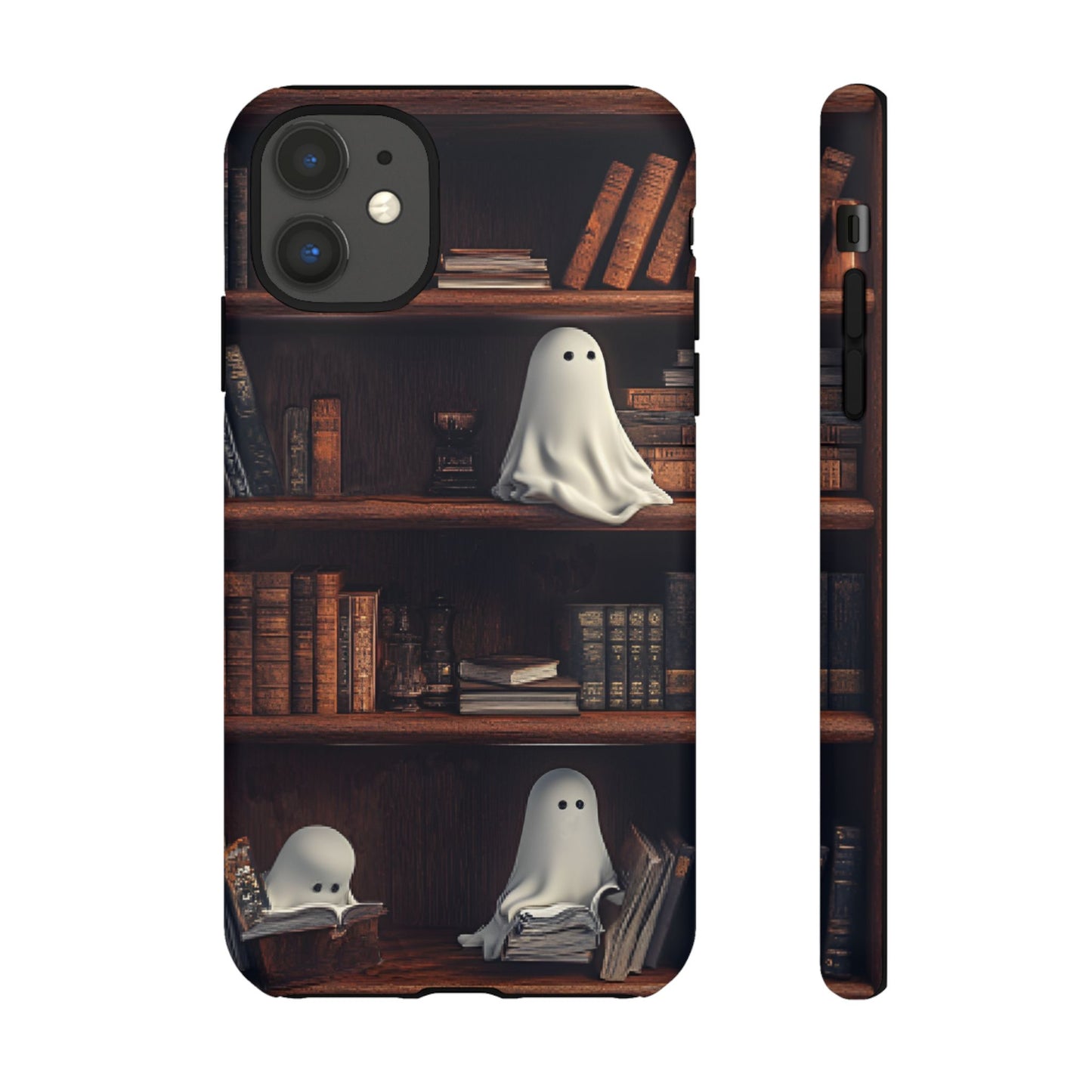 Bookish Ghost Phone Case - iPhone 16 15 14 13 12 11, Samsung Galaxy & Google Pixel Phone Covers - Boo and Bewear