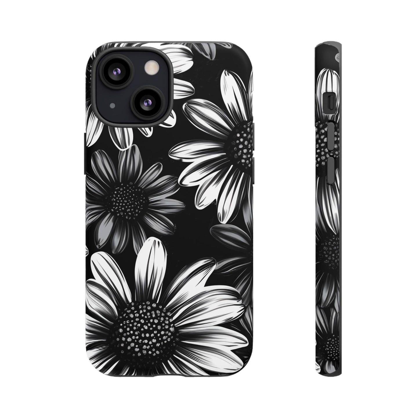 Daisy Phone Case - Dark Gothic Flower Phone Cases for iPhone 16 15 14 13 12 11, Samsung Galaxy & Google Pixel