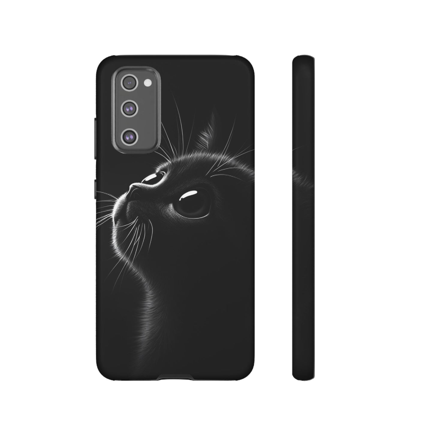 Cute Black Cat Phone Case - Cat Lover Phone Cases for iPhone 16 15 14 13 12 11, Samsung Galaxy & Google Pixel