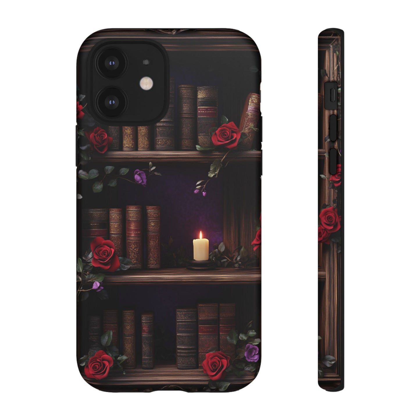 Vintage Books Phone Case - Goth Dark Academia Library Phone Cases for iPhone 16 15 14 13 12 11, Samsung Galaxy & Google Pixel