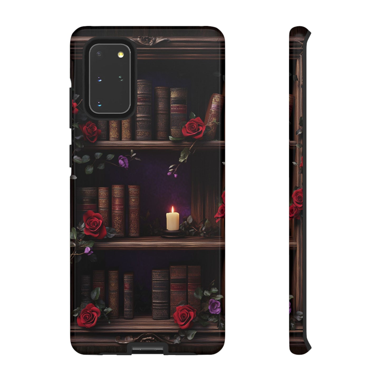 Vintage Books Phone Case - Goth Dark Academia Library Phone Cases for iPhone 16 15 14 13 12 11, Samsung Galaxy & Google Pixel