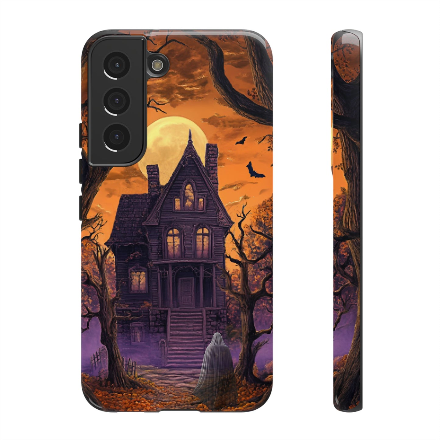 Halloween Haunted Mansion and Ghost Phone Case - Spooky Season Phone Cases - iPhone 16 15 14 13 12 11, Samsung Galaxy & Google Pixel Phone Covers