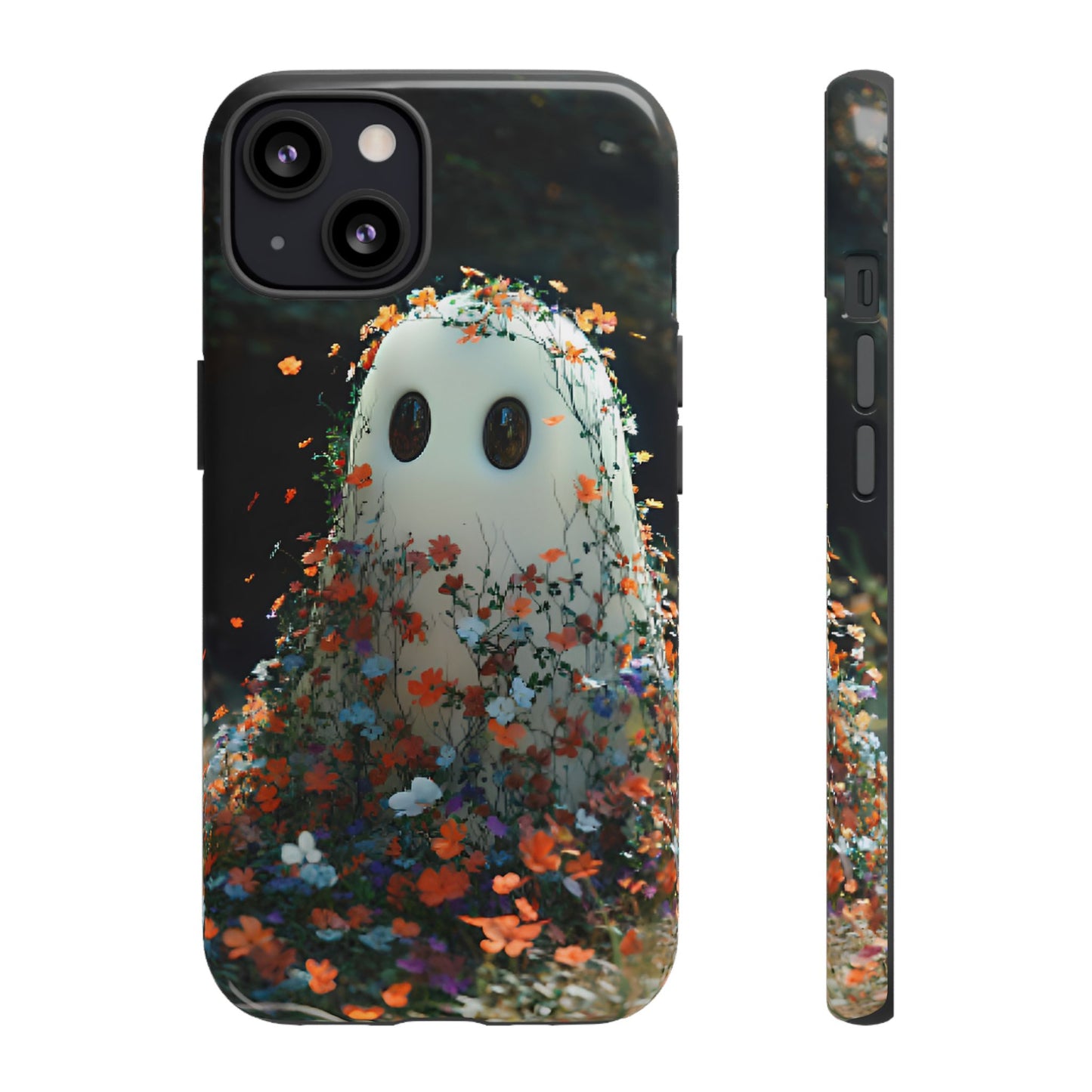 Floral Ghost Phone Case - iPhone 16 15 14 13 12 11, Samsung Galaxy & Google Pixel Phone Covers