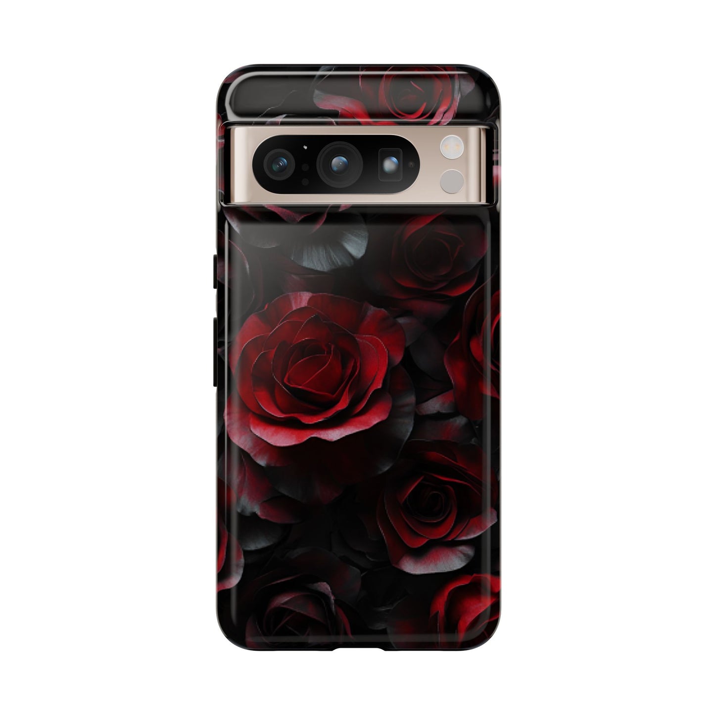 Dark Rose Flower Phone Case - Gothic Floral Phone Cases - iPhone 16 15 14 13 12 11, Samsung Galaxy & Google Pixel Phone Covers