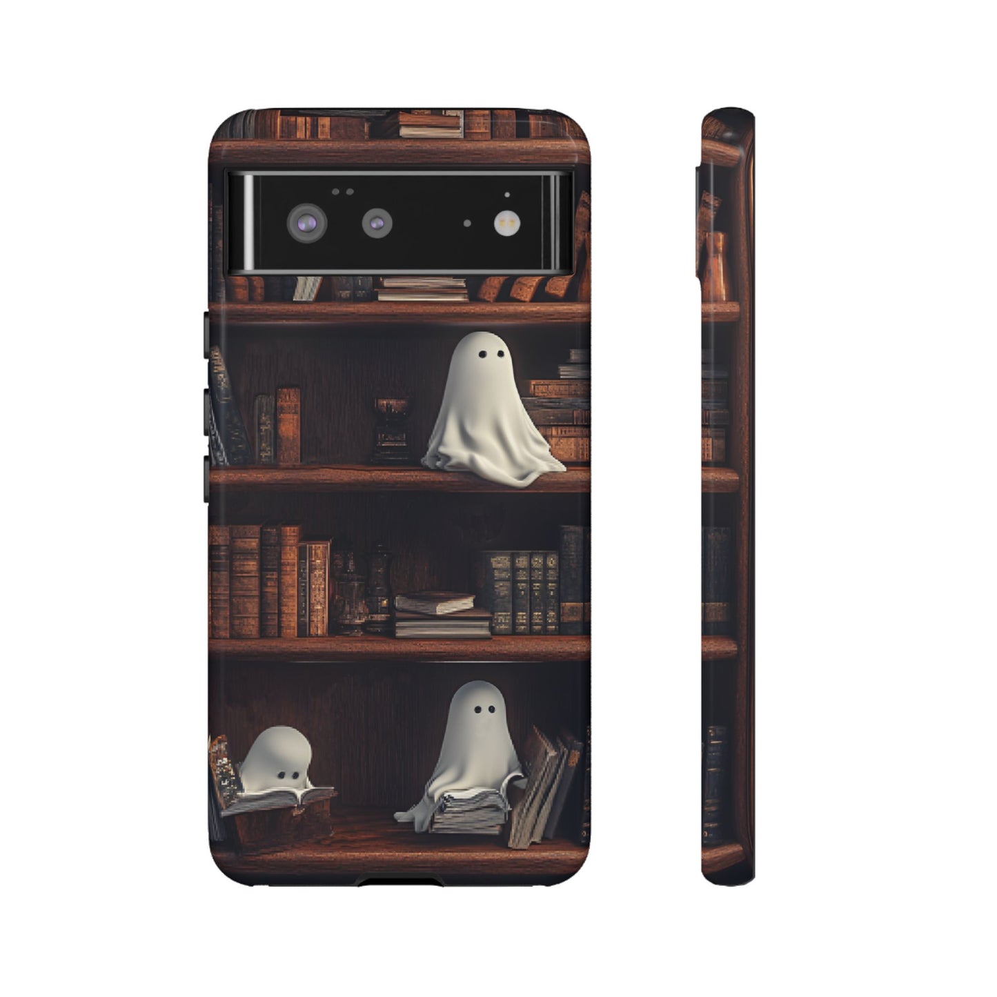 Bookish Ghost Phone Case - iPhone 16 15 14 13 12 11, Samsung Galaxy & Google Pixel Phone Covers