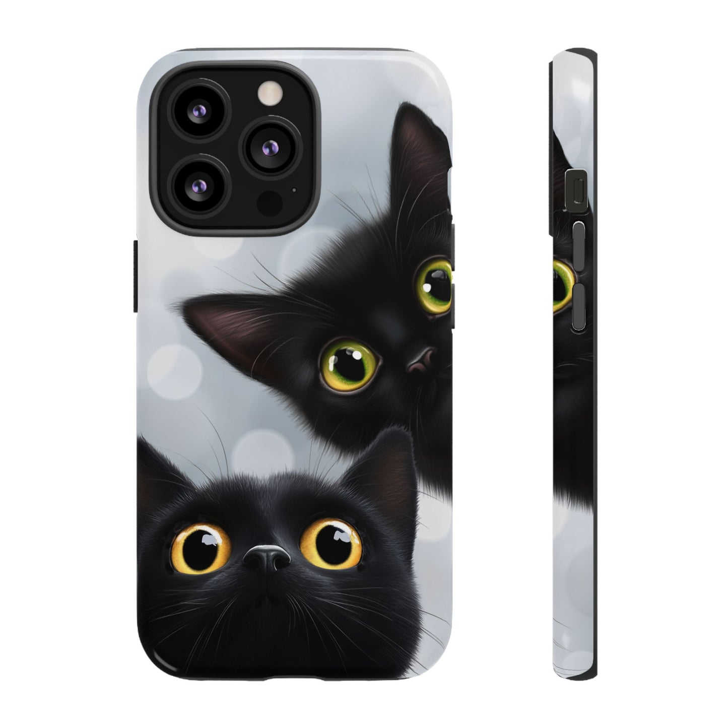 Cat Phone Case - Cute Black Cats Phone Cases - iPhone 16 15 14 13 12 11, Samsung Galaxy & Google Pixel Phone Covers