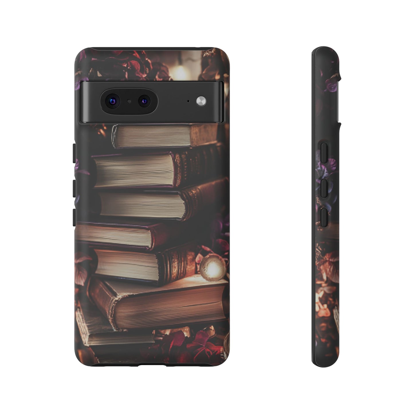 Book Lover Phone Case - Vintage Dark Academia Books - iPhone 16 15 14 13 12 11, Samsung Galaxy & Google Pixel Phone Covers