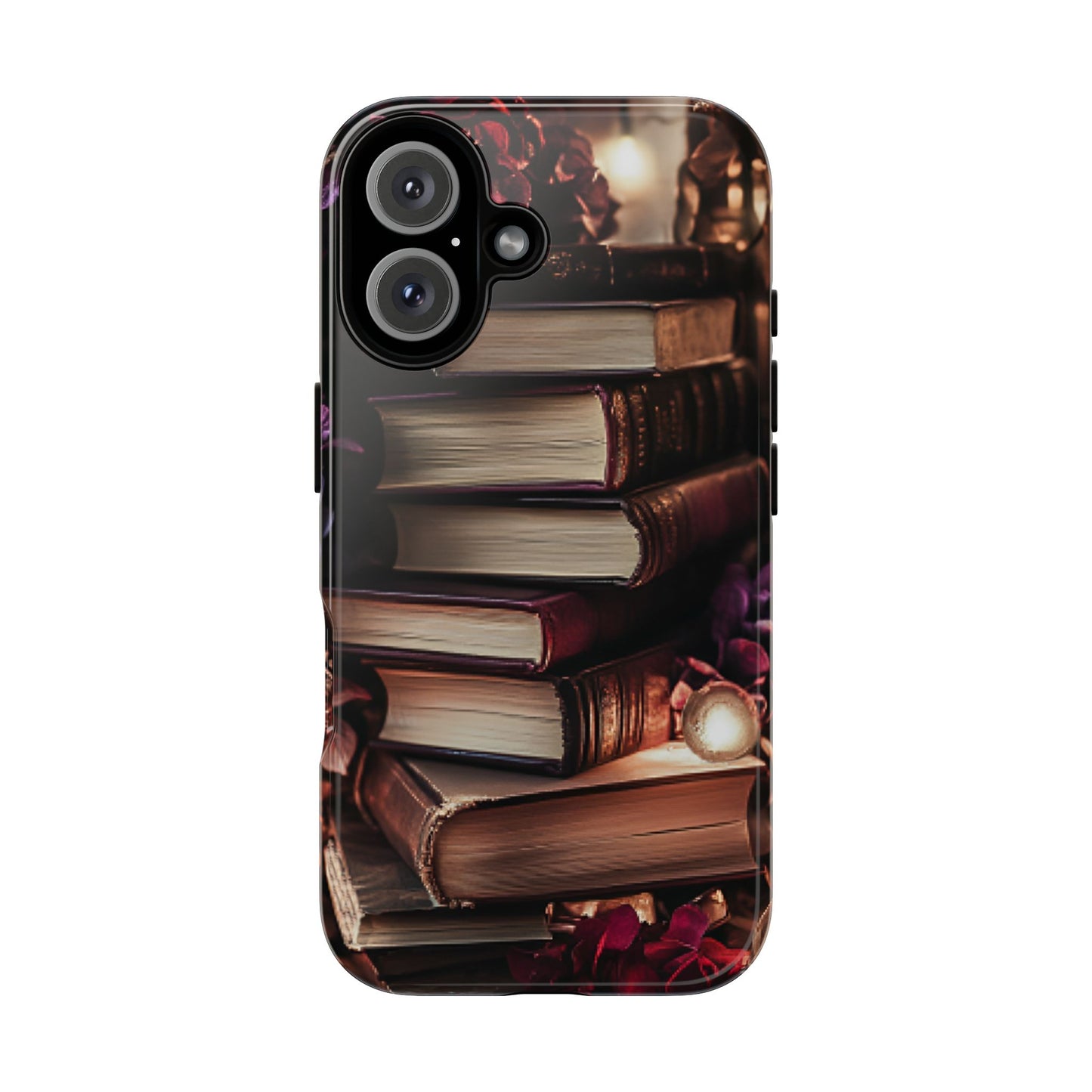 Book Lover Phone Case - Vintage Dark Academia Books - iPhone 16 15 14 13 12 11, Samsung Galaxy & Google Pixel Phone Covers