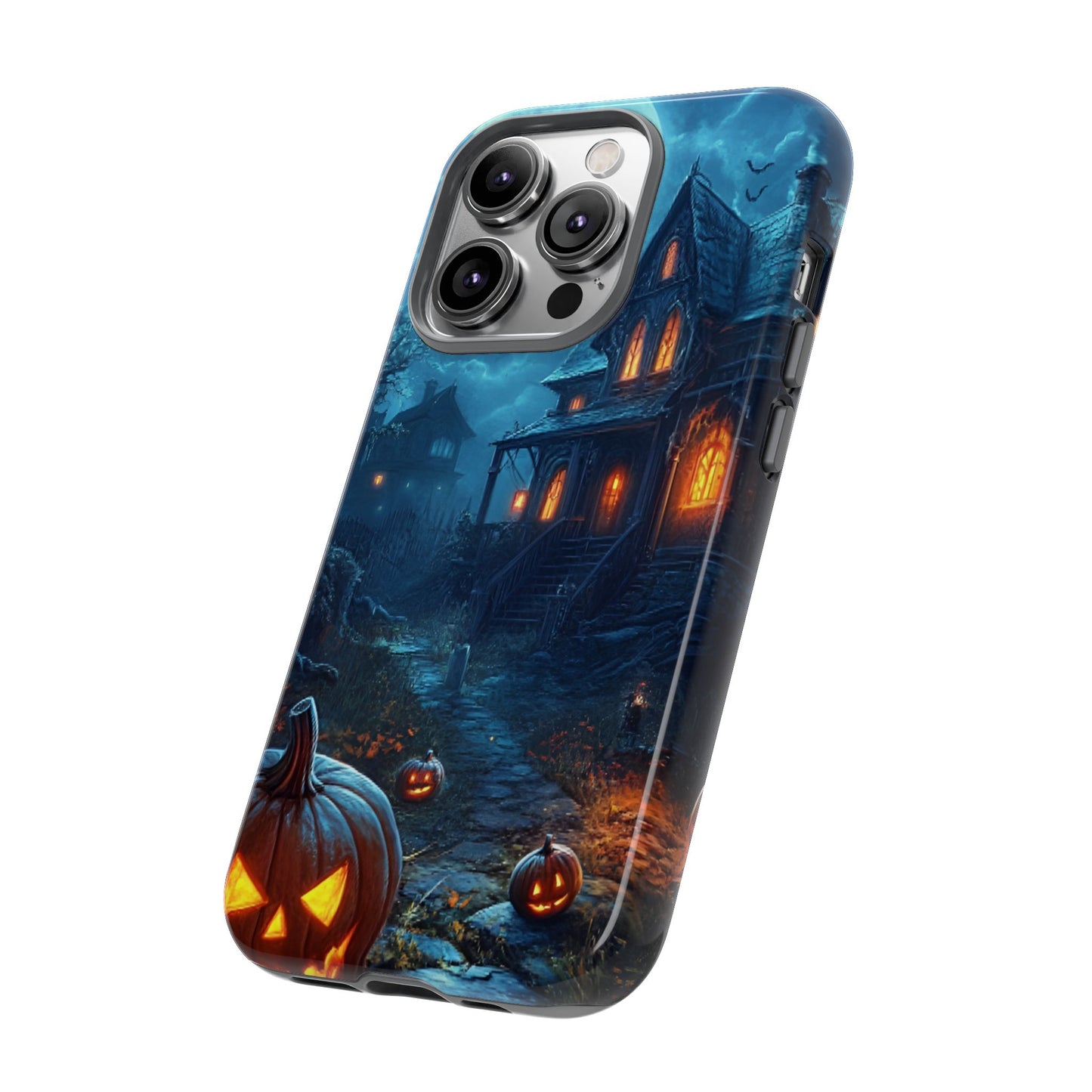 Halloween Haunted  House Phone Case - Spooky & Scary Phone Cases - iPhone 16 15 14 13 12 11, Samsung Galaxy & Google Pixel Phone Covers