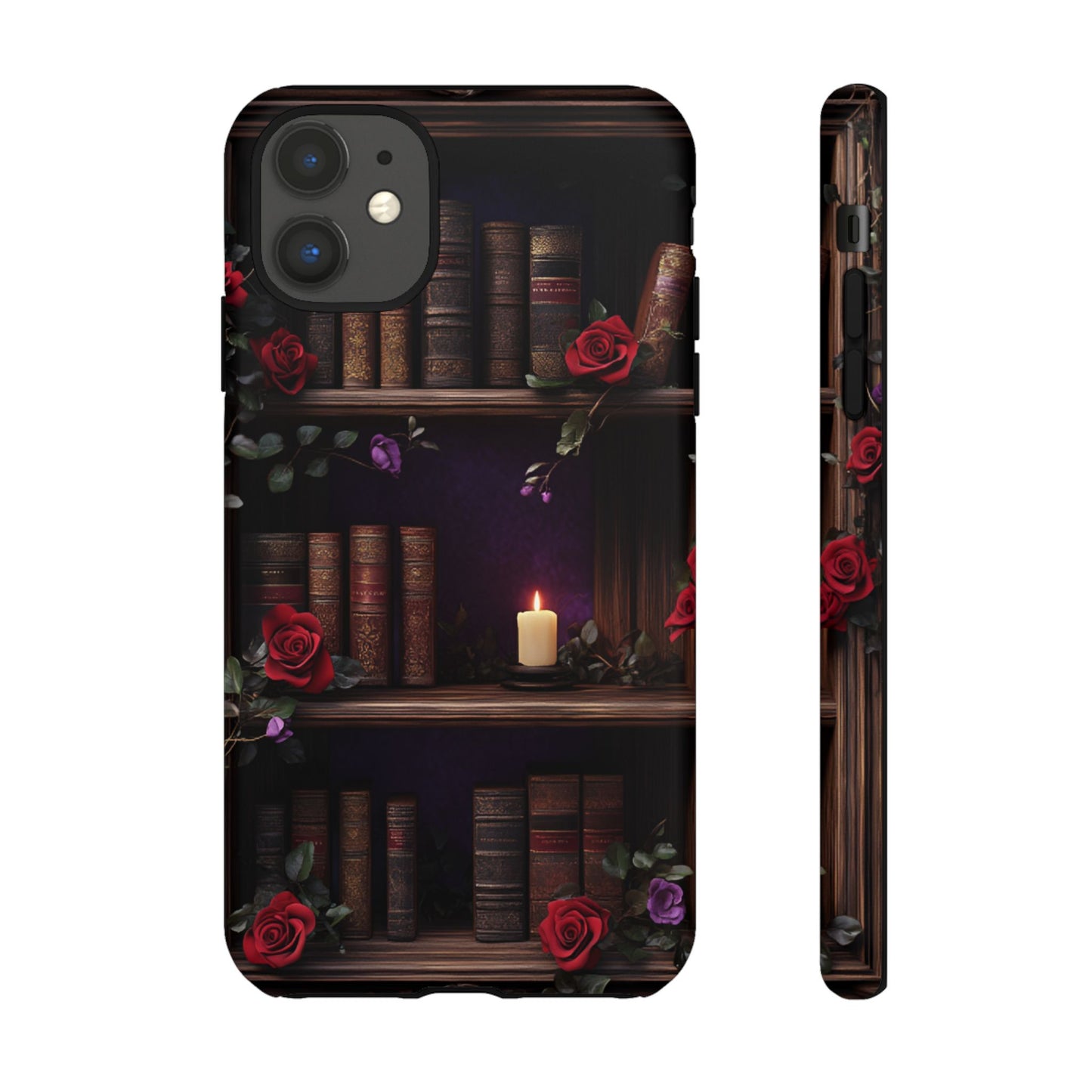 Vintage Books Phone Case - Goth Dark Academia Library Phone Cases for iPhone 16 15 14 13 12 11, Samsung Galaxy & Google Pixel