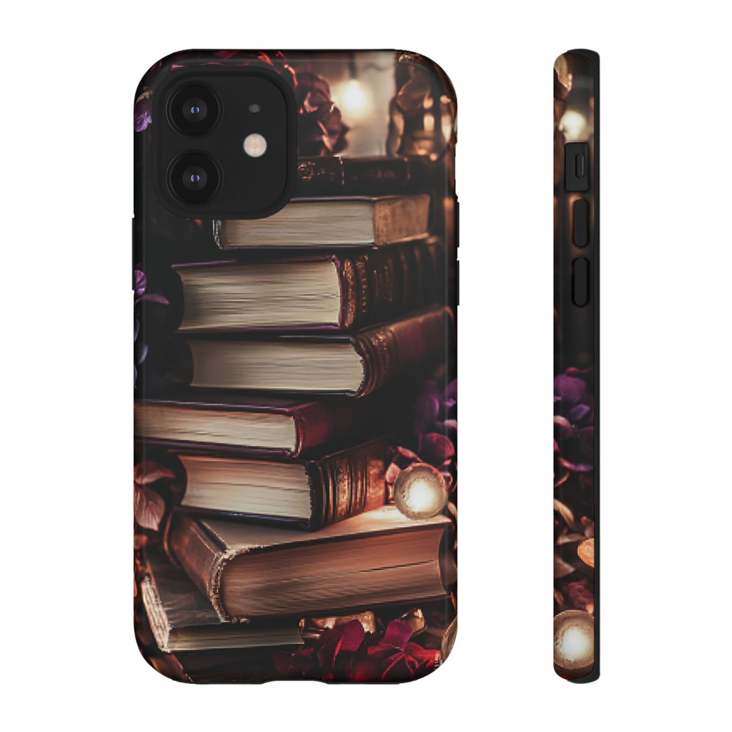 Book Lover Phone Case - Vintage Dark Academia Books - iPhone 16 15 14 13 12 11, Samsung Galaxy & Google Pixel Phone Covers