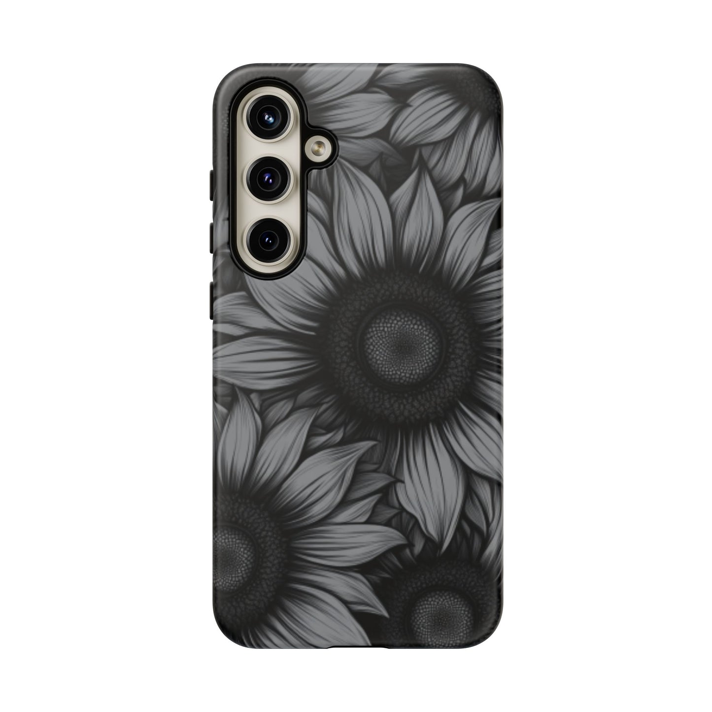 Sunflower Phone Case - Dark Gothic Floral Phone Cases - Phone 16 15 14 13 12 11, Samsung Galaxy & Google Pixel Phone Covers