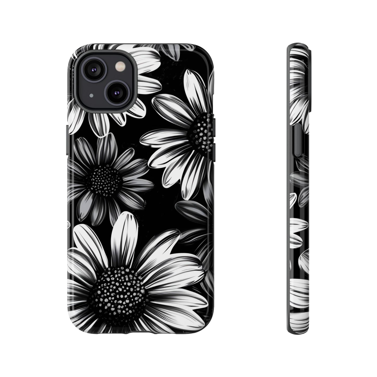 Daisy Phone Case - Dark Gothic Flower Phone Cases for iPhone 16 15 14 13 12 11, Samsung Galaxy & Google Pixel