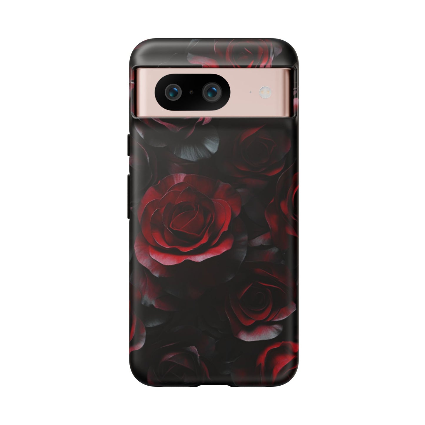 Dark Rose Flower Phone Case - Gothic Floral Phone Cases for iPhone 16 15 14 13 12 11, Samsung Galaxy & Google Pixel