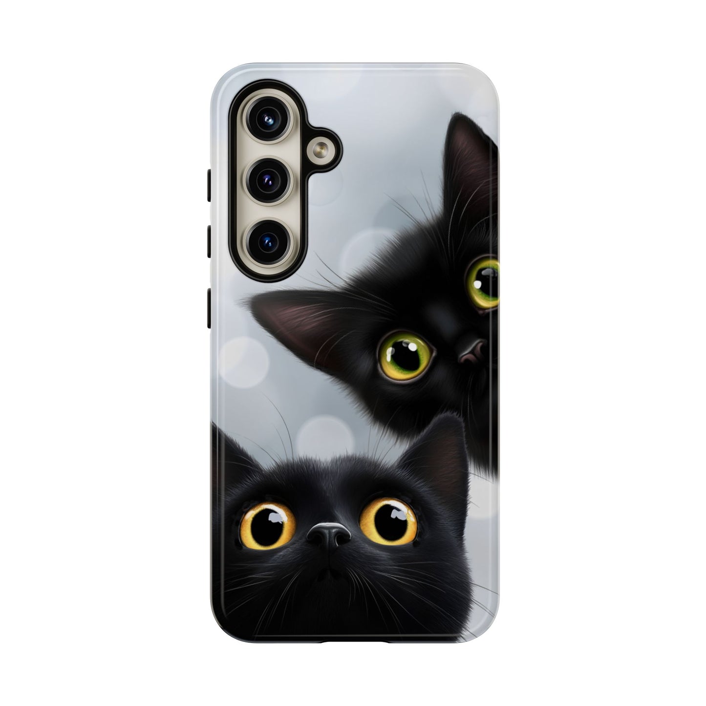 Cat Phone Case - Cute Black Cats Phone Cases for iPhone 16 15 14 13 12 11, Samsung Galaxy & Google Pixel