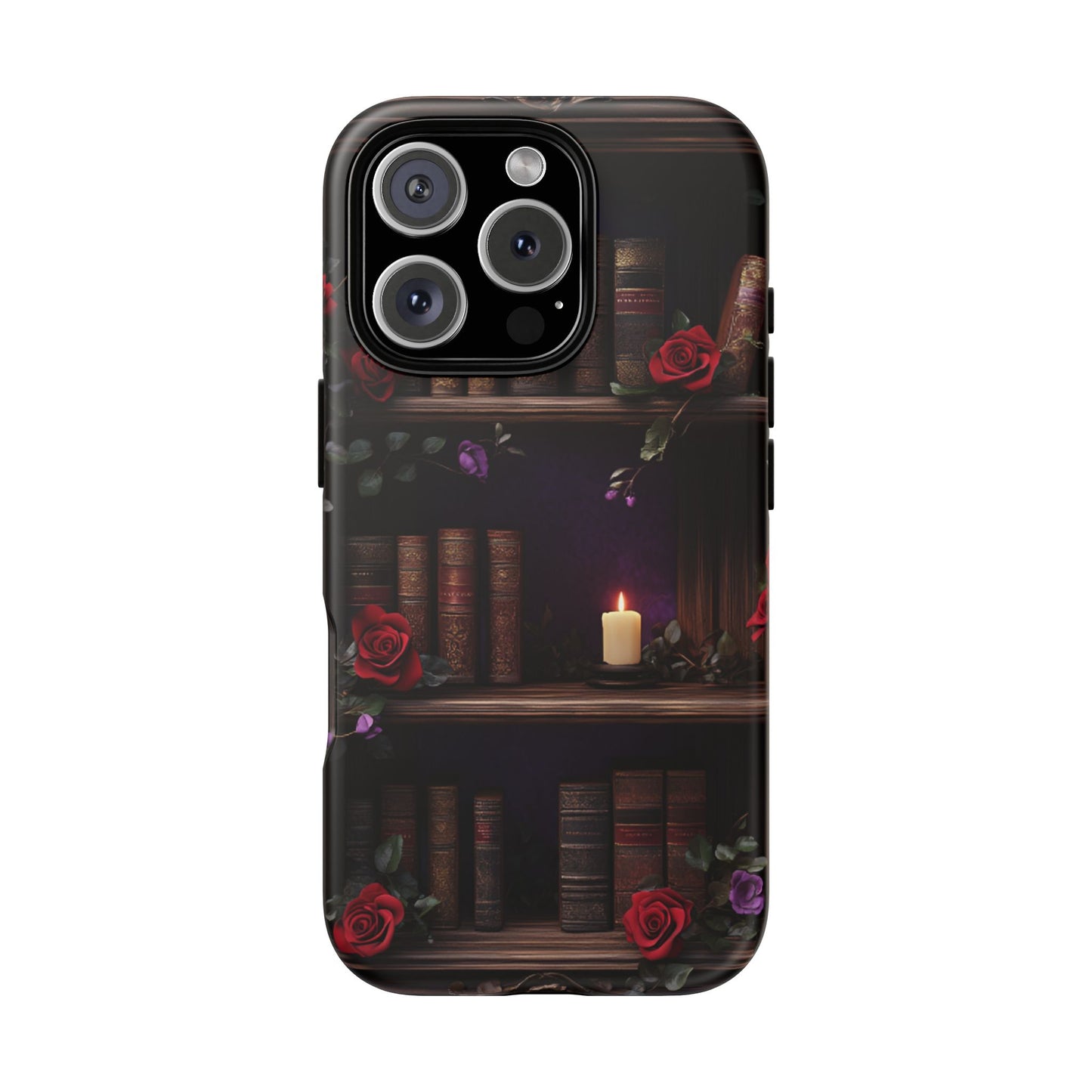 Vintage Books Phone Case - Goth Dark Academia Library Phone Cases for iPhone 16 15 14 13 12 11, Samsung Galaxy & Google Pixel