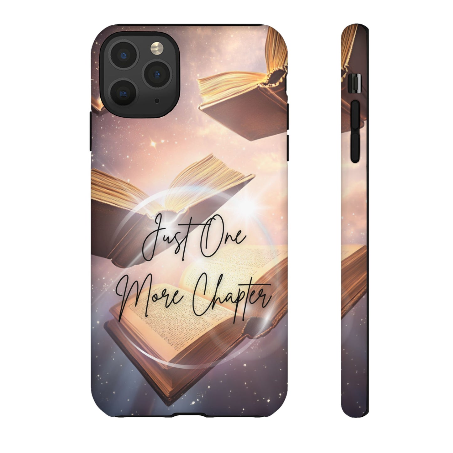 Bookish Phone Case -Just One More Chapter - Magic Vintage Books for iPhone 16 15 14 13 12 11, Samsung Galaxy & Google Pixel