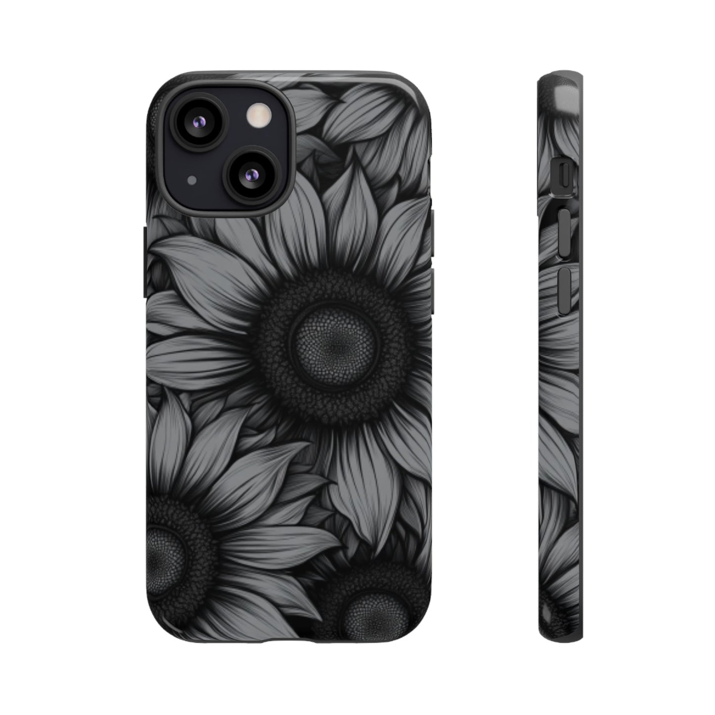 Sunflower Phone Case - Dark Gothic Floral Phone Cases for Phone 16 15 14 13 12 11, Samsung Galaxy & Google Pixel