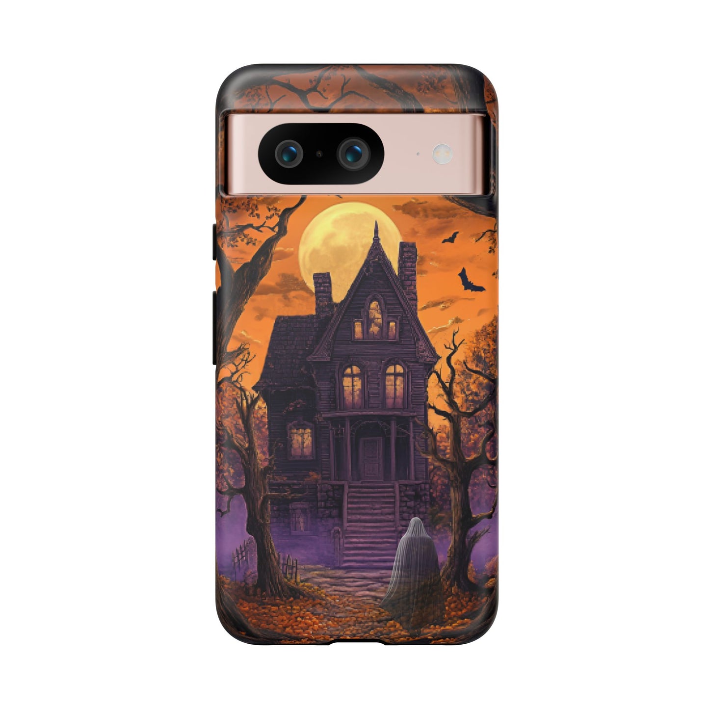 Halloween Haunted Mansion and Ghost Phone Case - Spooky Season Phone Cases - iPhone 16 15 14 13 12 11, Samsung Galaxy & Google Pixel Phone Covers