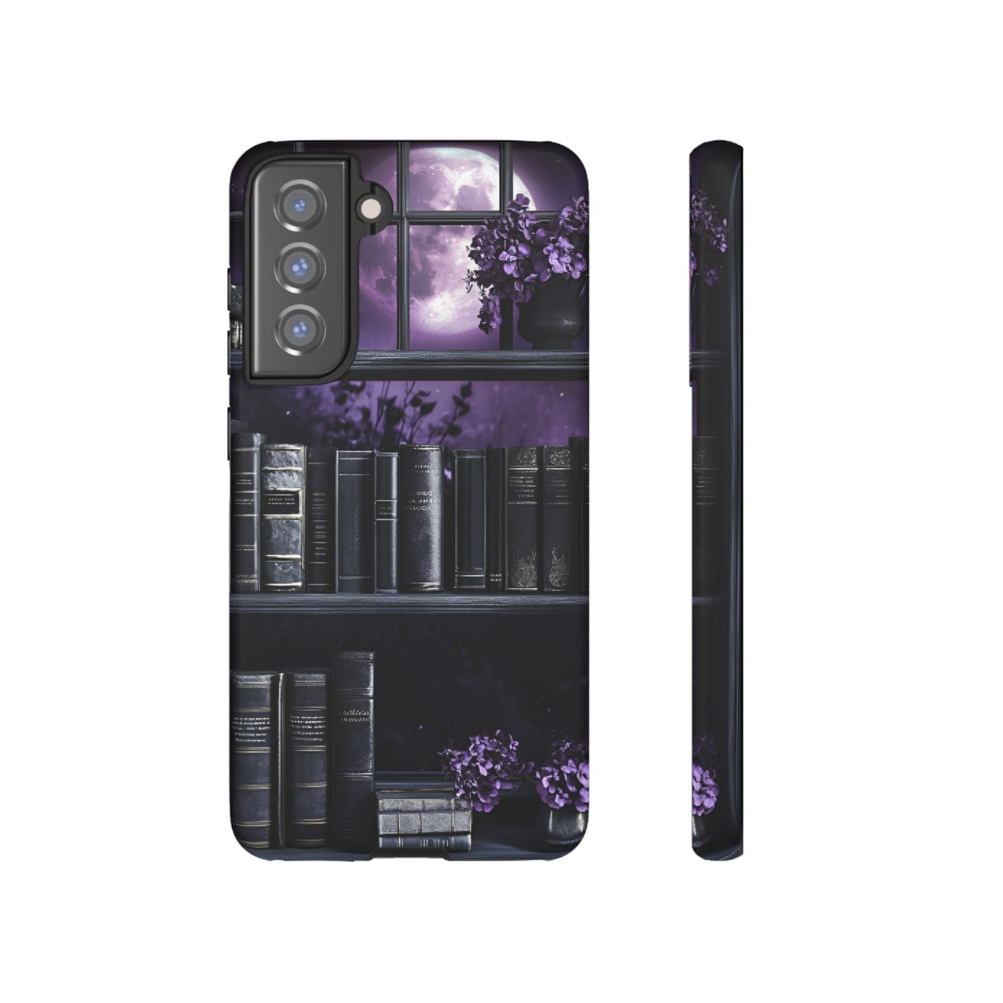 Dark Academia Bookshelf Phone Case - Literature and Book Lover Phone Cases for iPhone 16 15 14 13 12 11, Samsung Galaxy & Google Pixel