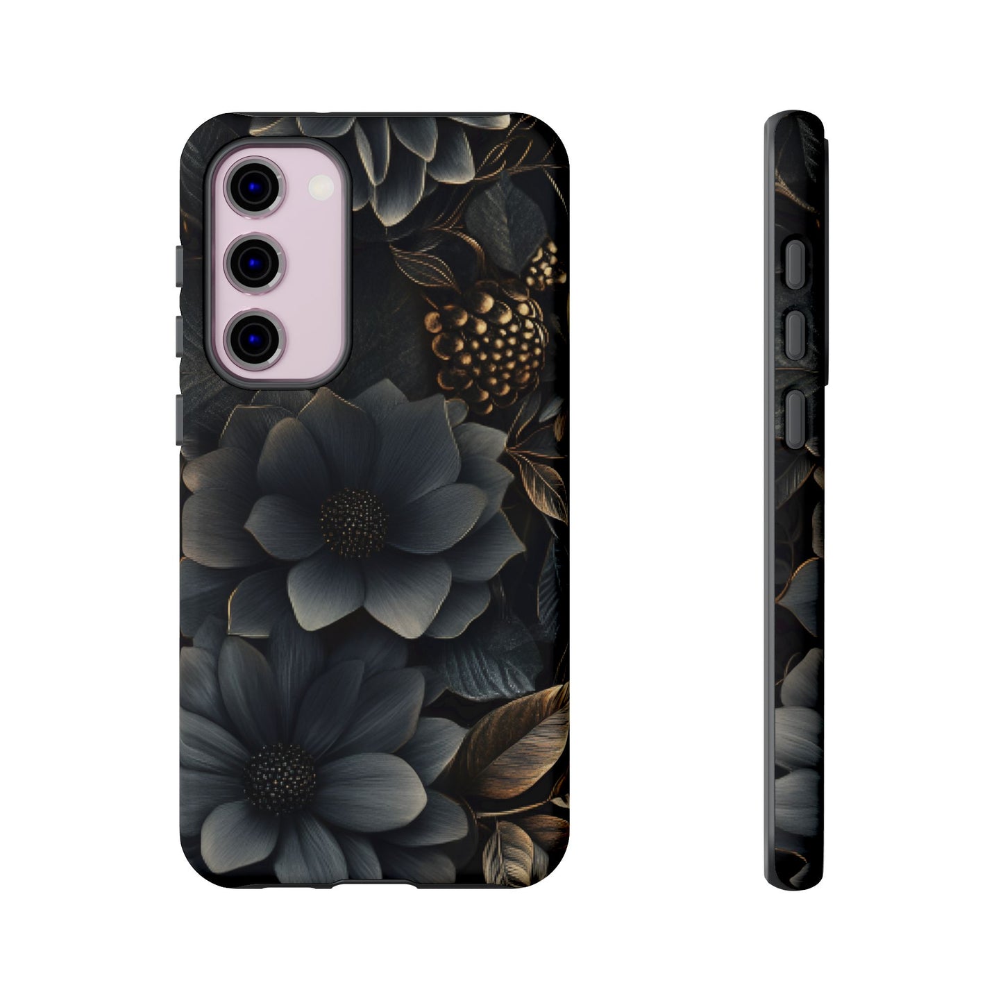 Dark Flower Phone Case - iPhone 16 15 14 13 12 11, Samsung Galaxy & Google Pixel Phone Covers